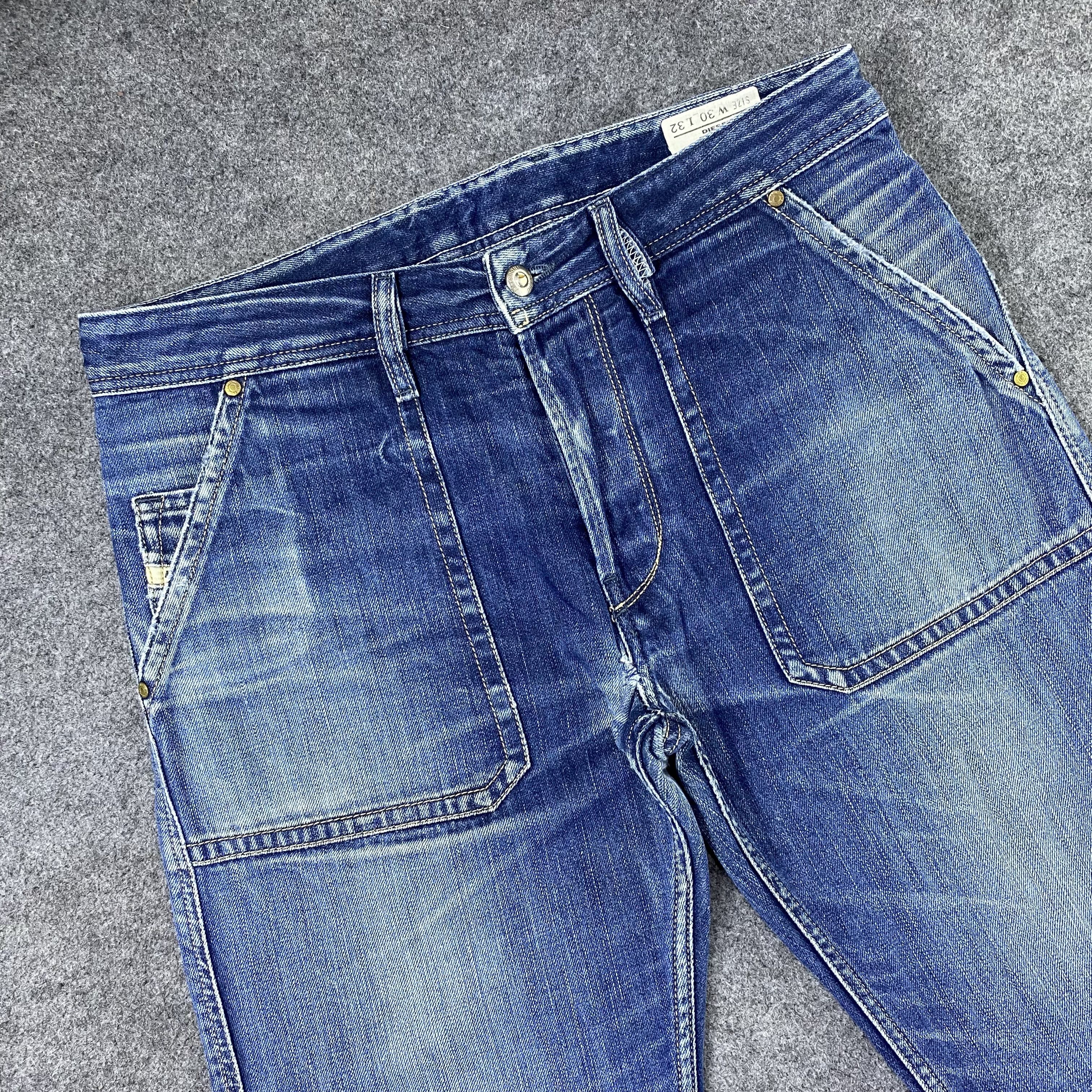 Diesel Diesel Distressed Blue Wash Jeans-J1168 Size US 33 - 5 Thumbnail