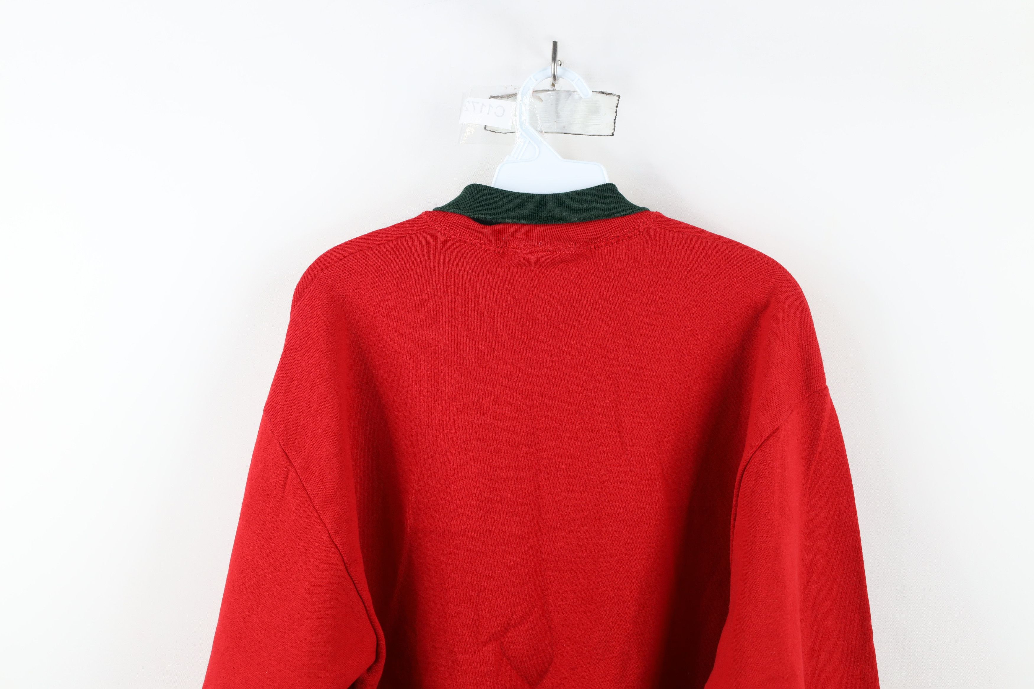 Vintage Vintage 90s Christmas I Want It All Collared Sweatshirt USA Size L / US 10 / IT 46 - 9 Thumbnail