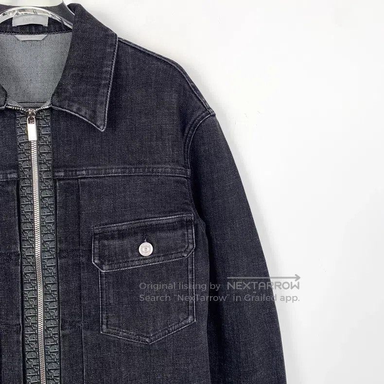 Dior Dior Black old flower stitched cotton lapel zipper denim j Size US S / EU 44-46 / 1 - 3 Thumbnail
