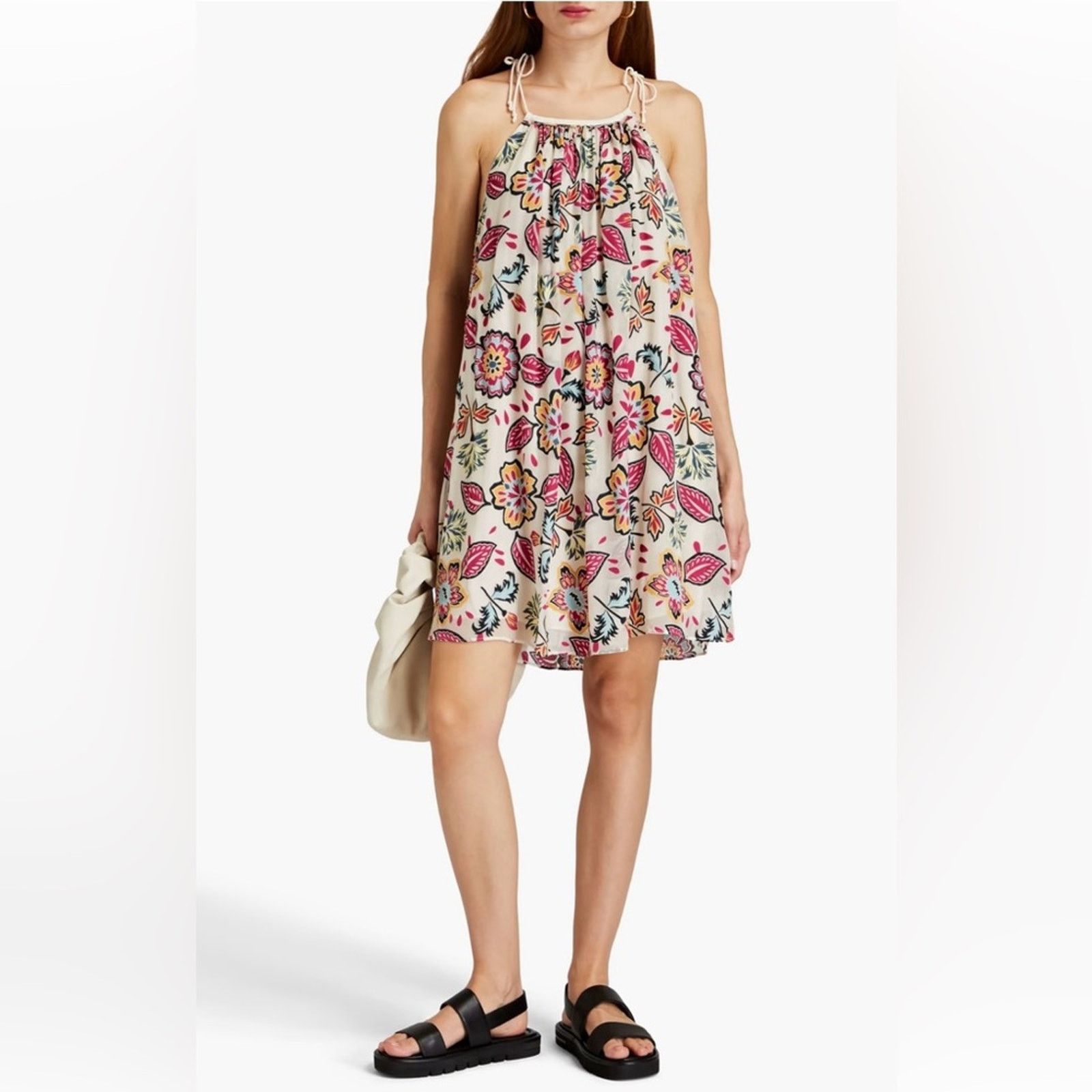Rag & Bone Rag & Bone Bailey Mini Dress White Floral Size S Size S / US 4 / IT 40 - 3 Thumbnail