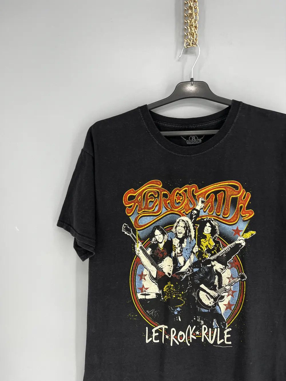 Band Tees Y2K Vintage Aerosmith World Tour T-Shirt Band Rock Streetwea Size US L / EU 52-54 / 3 - 4 Thumbnail