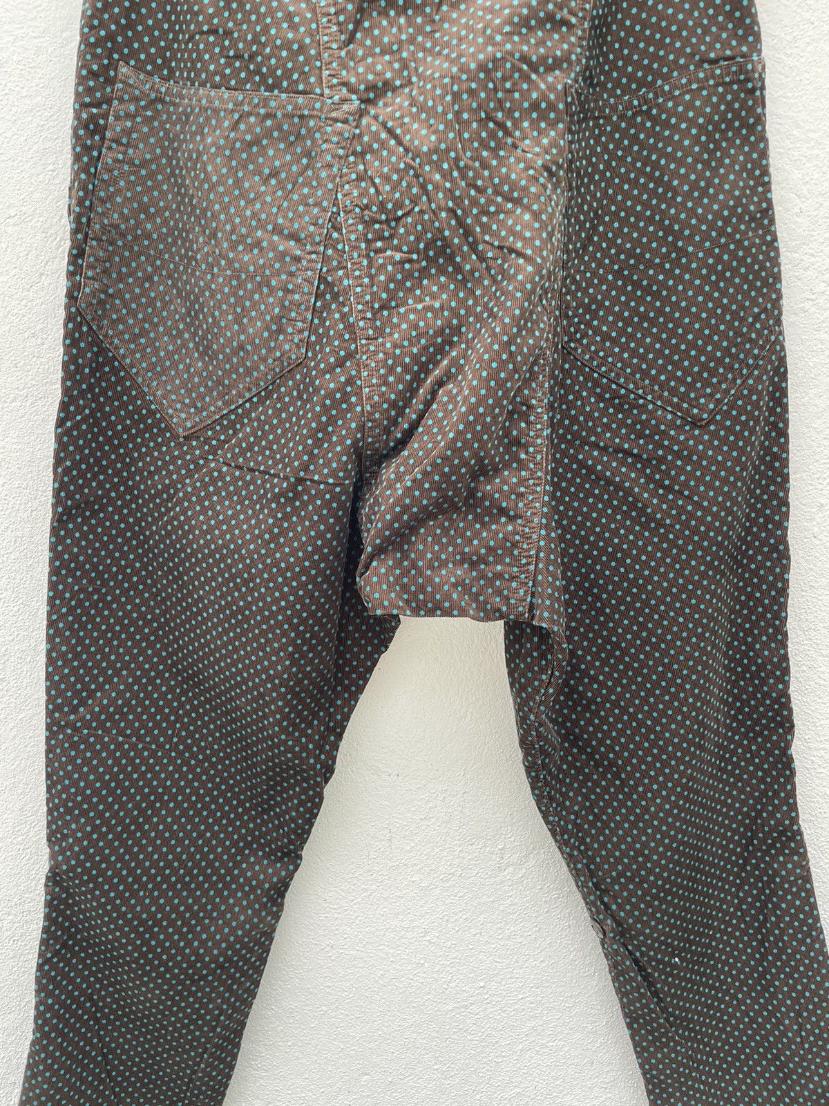 Frapbois Vintage Frapbois Drop Crotch Polka Dot Corduroy Light Pants Size US 31 - 15 Thumbnail