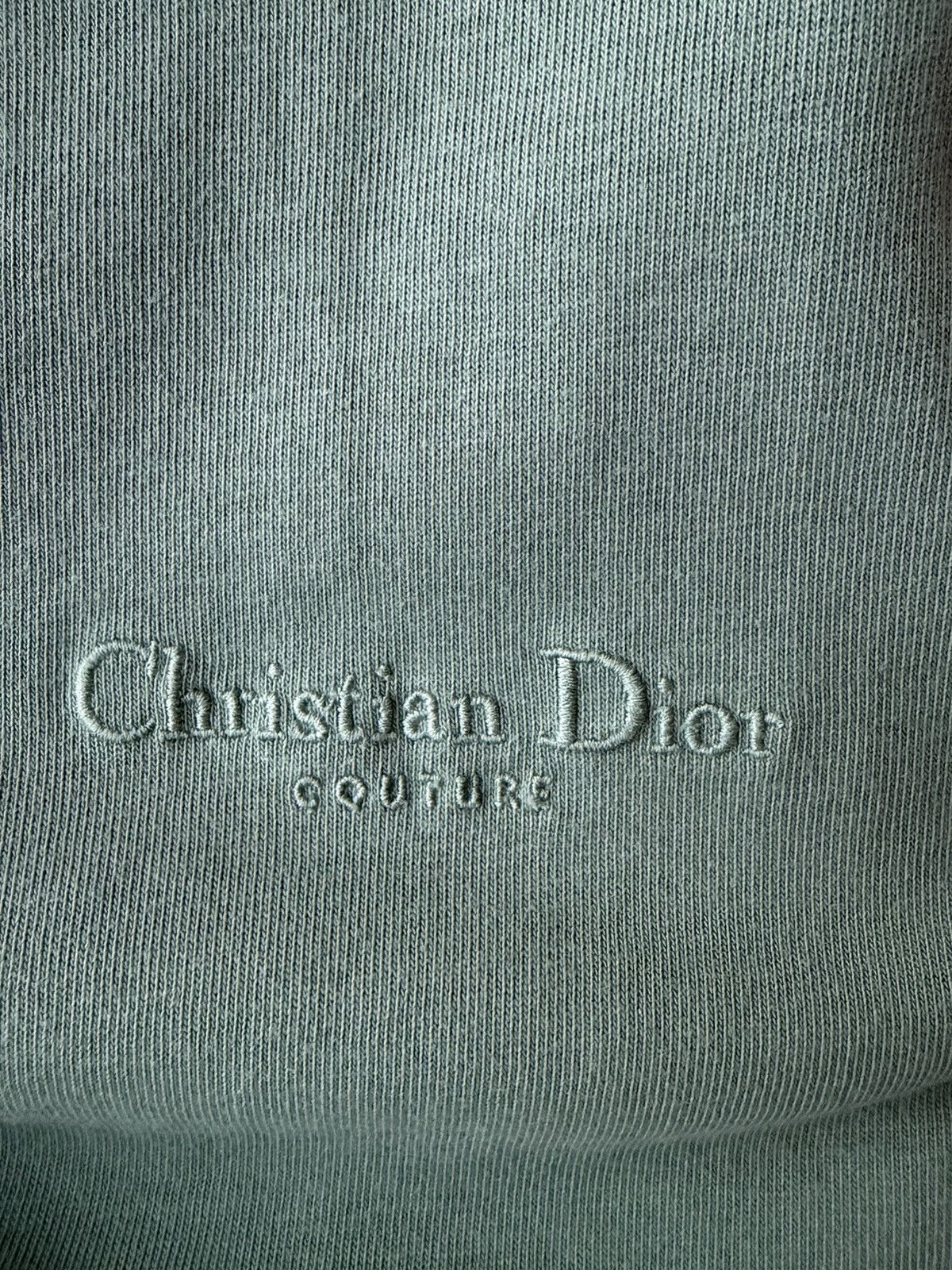 Dior Dior Christian Dior Couture Embroidered T-Shirt Green S Size US S / EU 44-46 / 1 - 6 Thumbnail
