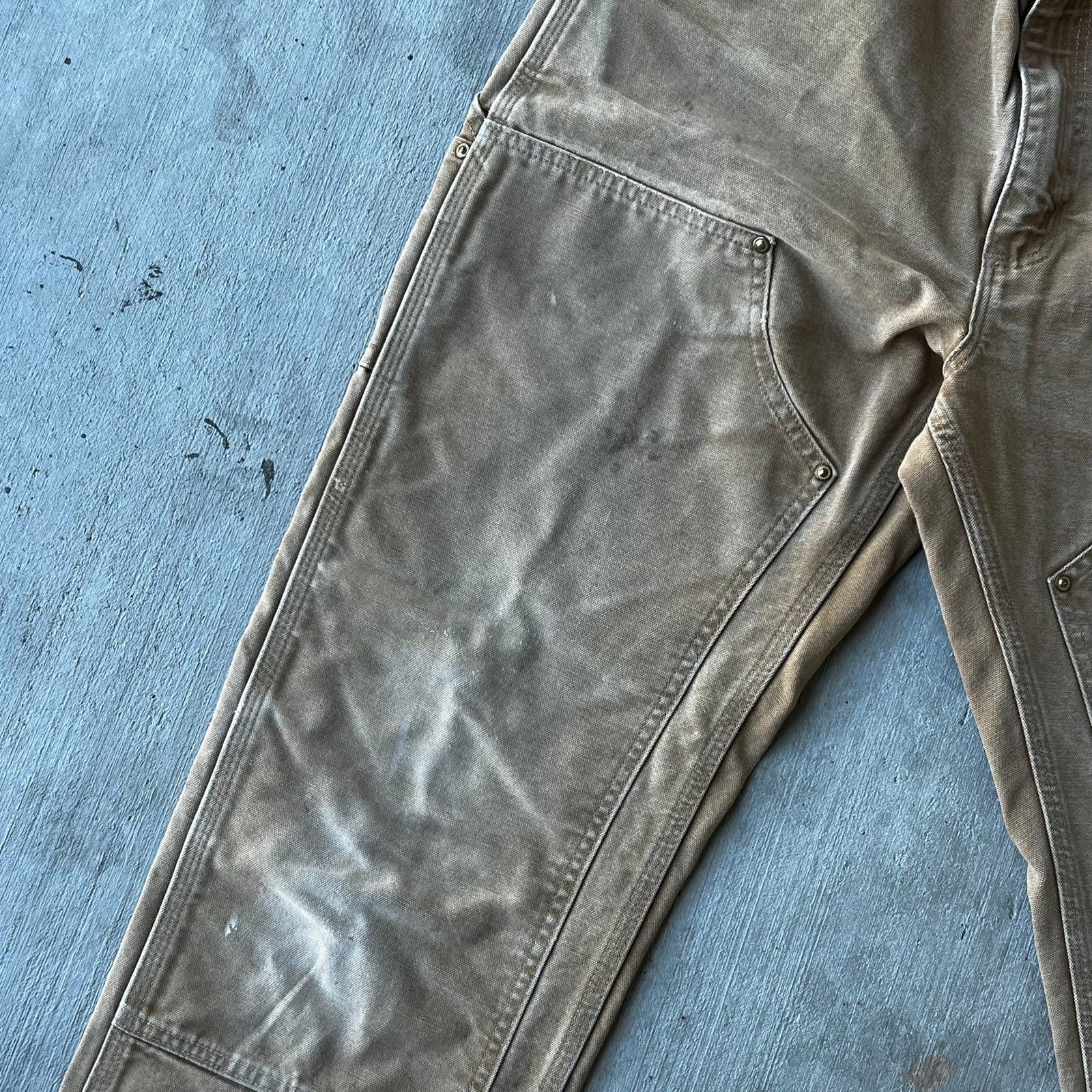Carhartt × Vintage Carhartt faded brown double knee work wear carpenter pants Size US 30 / EU 46 - 4 Thumbnail