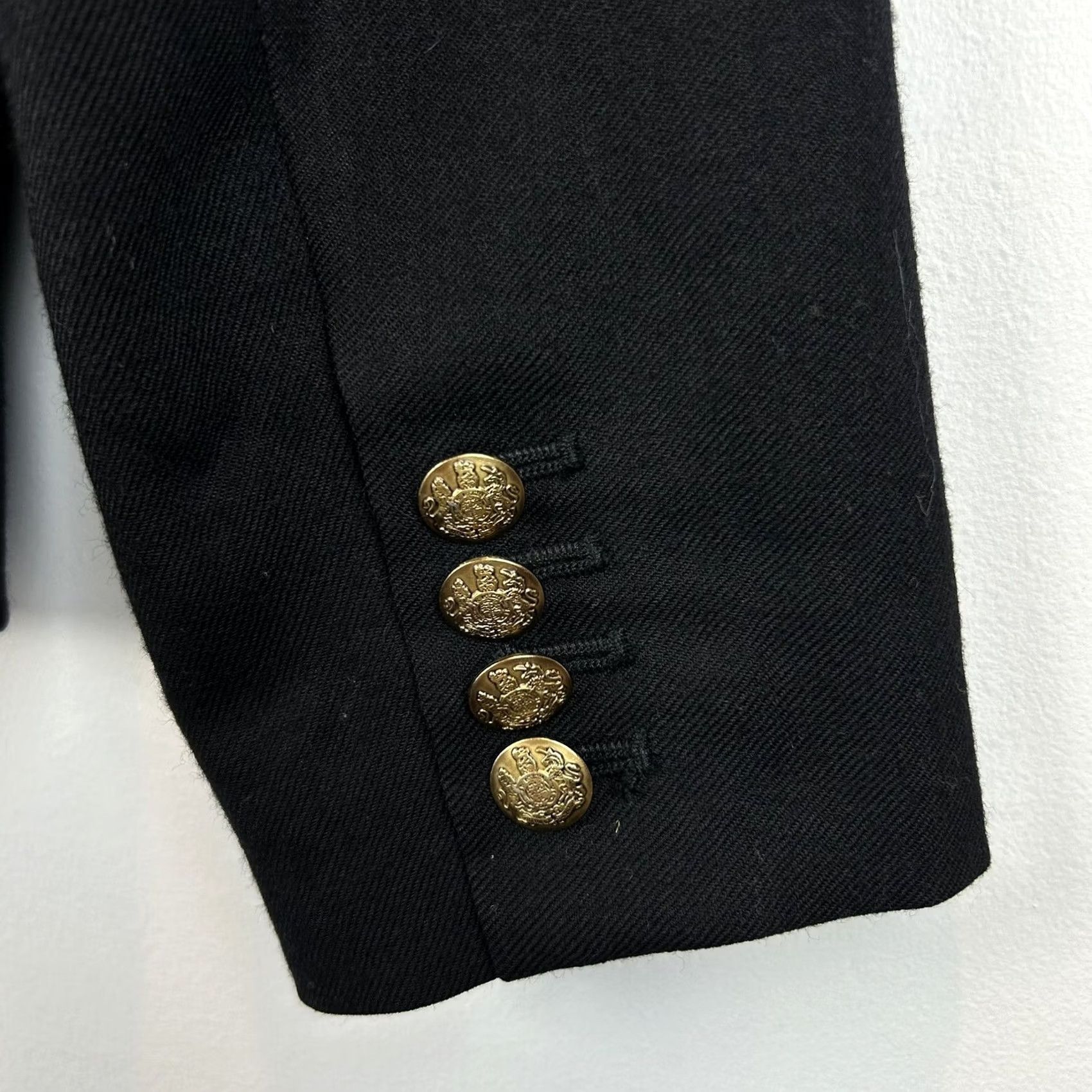 J.Crew J Crew Blazer Womens 4 Black Gold Buttons Jacket Preppy Academia Size S / US 4 / IT 40 - 6 Thumbnail