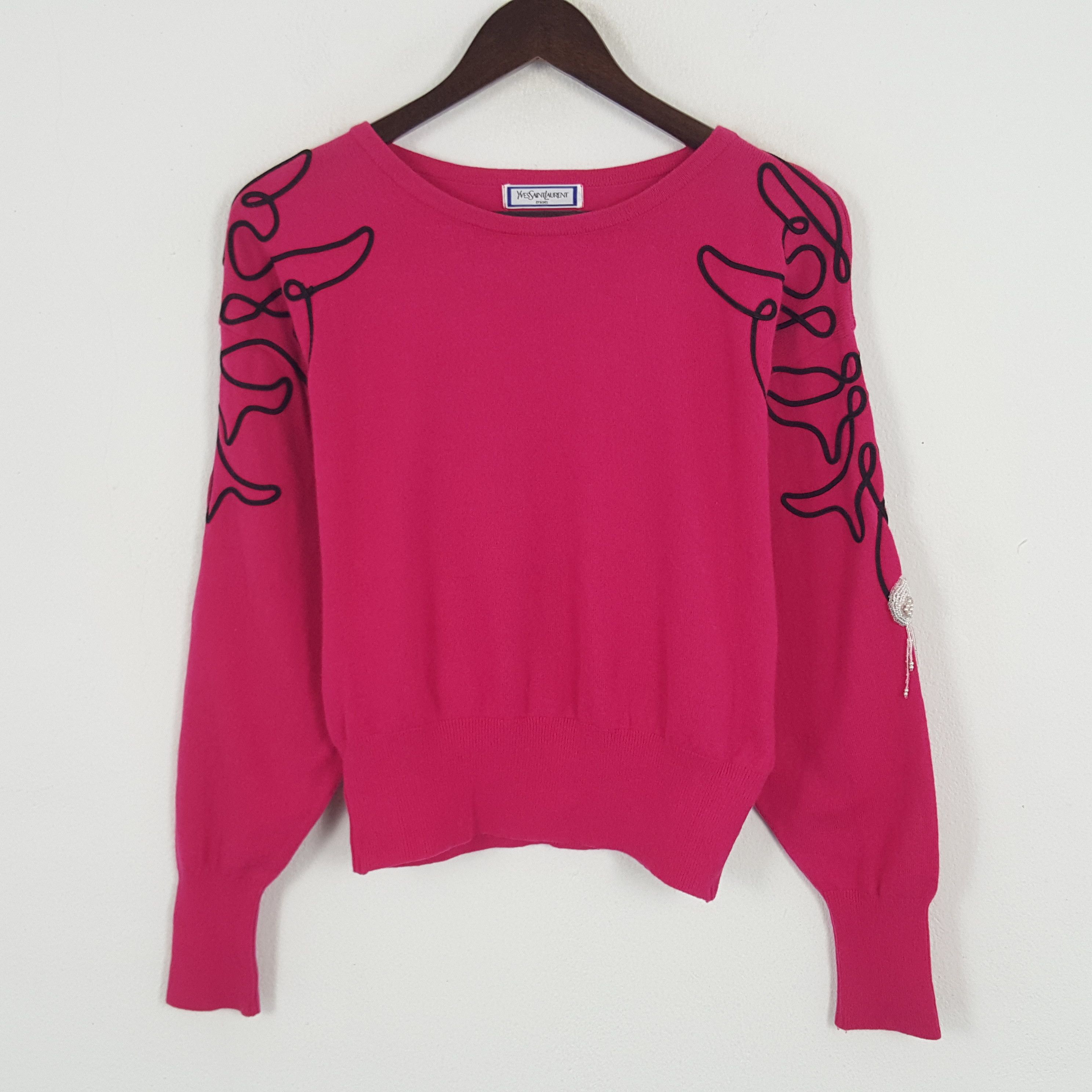 Vintage × Yves Saint Laurent Vintage Yves Saint Laurent Paris Sweatshirt Size M / US 6-8 / IT 42-44 - 1 Thumbnail