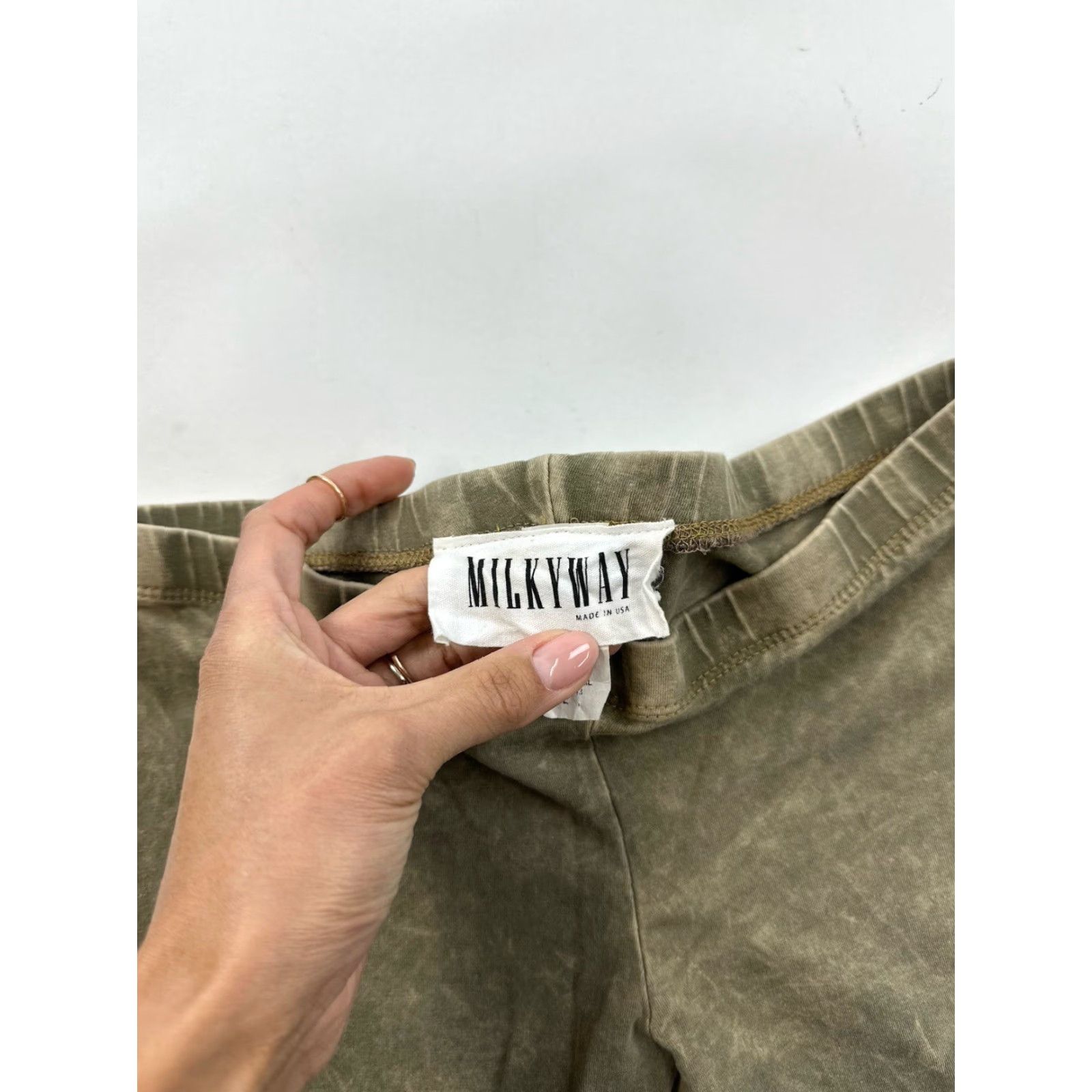 Vintage VINTAGE Milkyway Leggings Women’s L Large Green Tie Dye Size 36" / US 14 / IT 50 - 3 Thumbnail