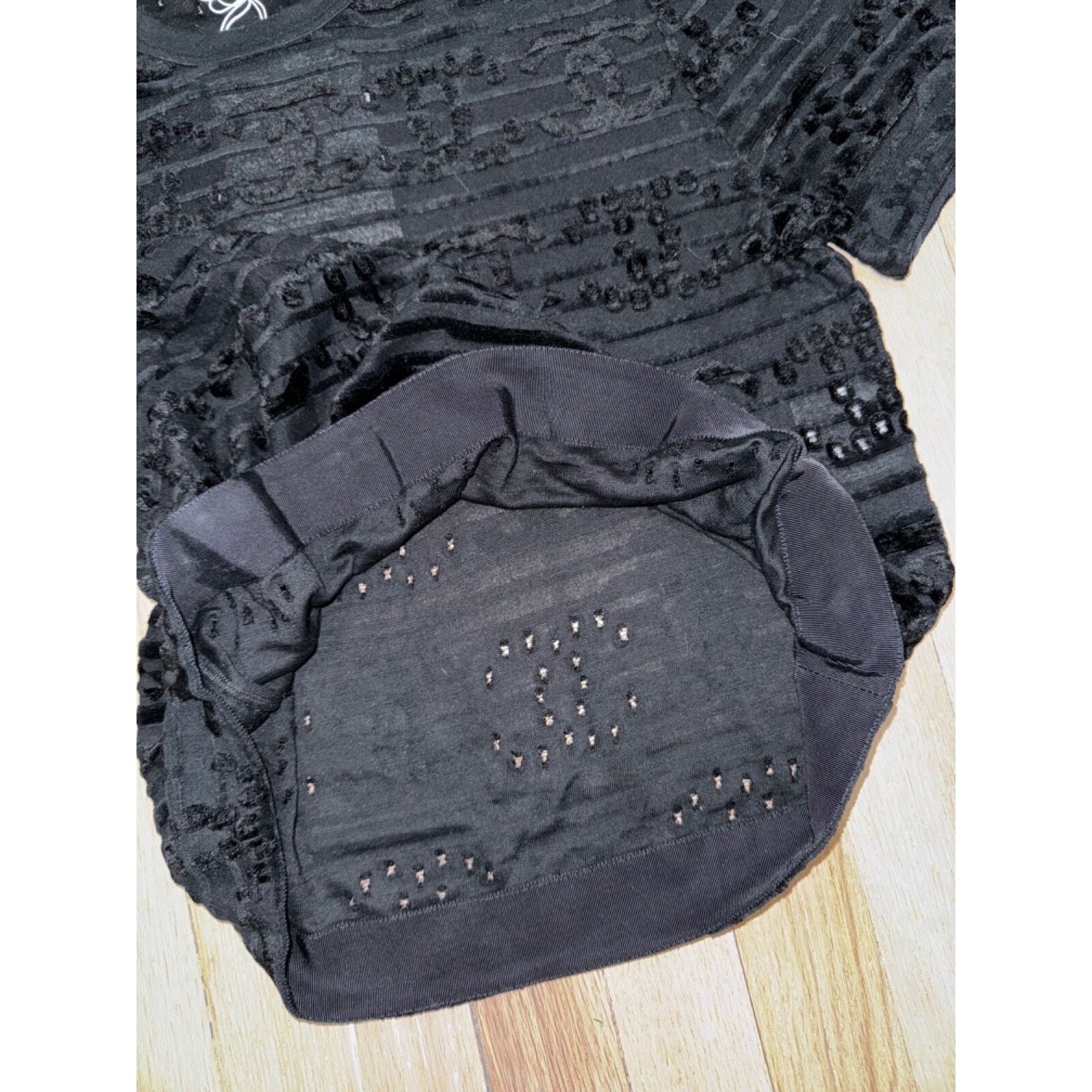 Chanel Chanel 21C Flocked Velvet Short Sleeve Tee T Shirt S Small Size S / US 4 / IT 40 - 16 Thumbnail