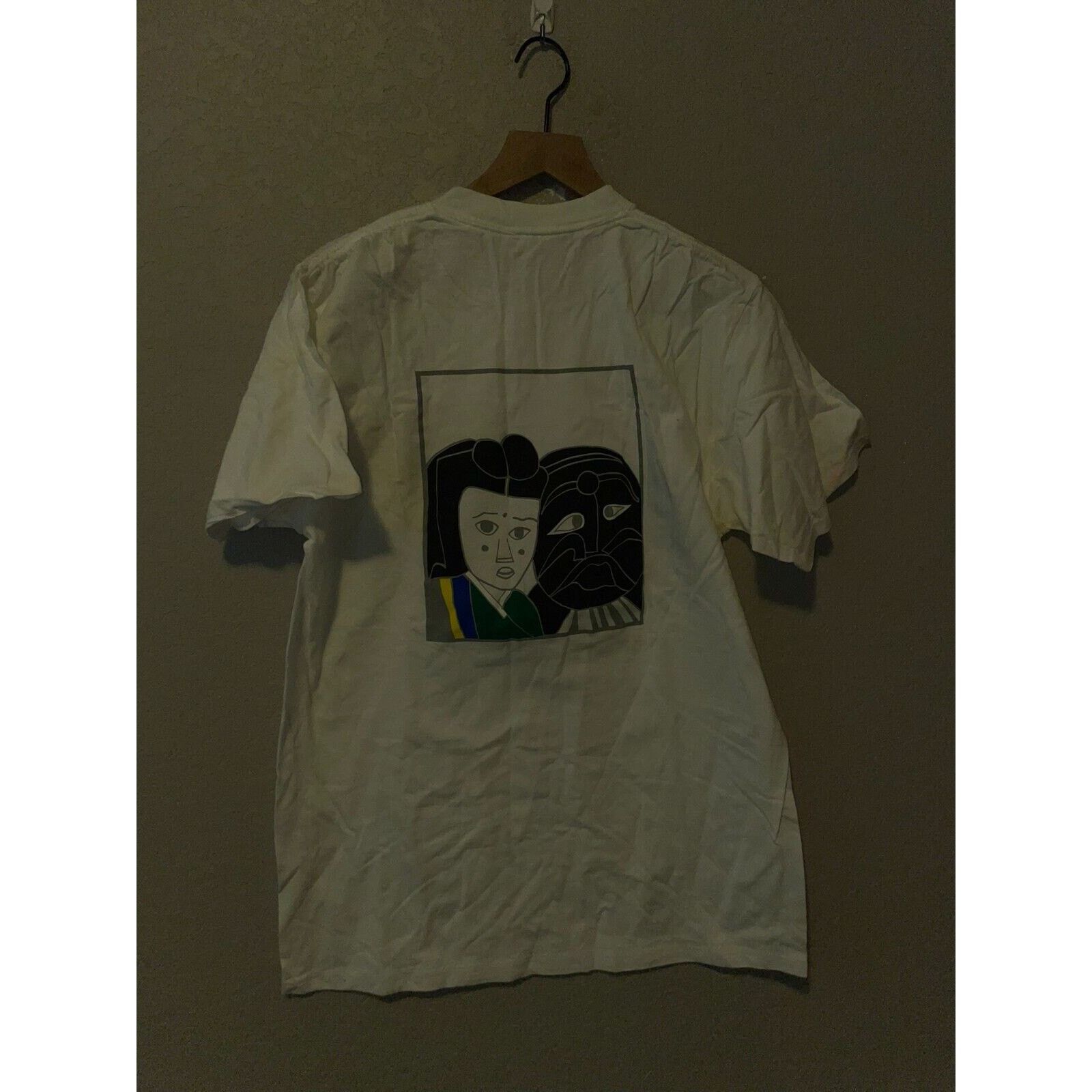 Jerzees Vintage Korea Shirt Korean Camp Tee STAINED Yellowed Jerzees Size US L / EU 52-54 / 3 - 6 Thumbnail