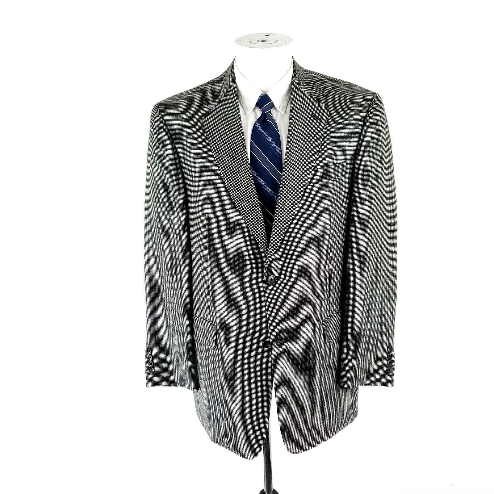 Hart Schaffner Marx Hart Schaffner Marx 1887 Textured Wool 2 Button Sport Coat 4 Size 40R - 3 Thumbnail