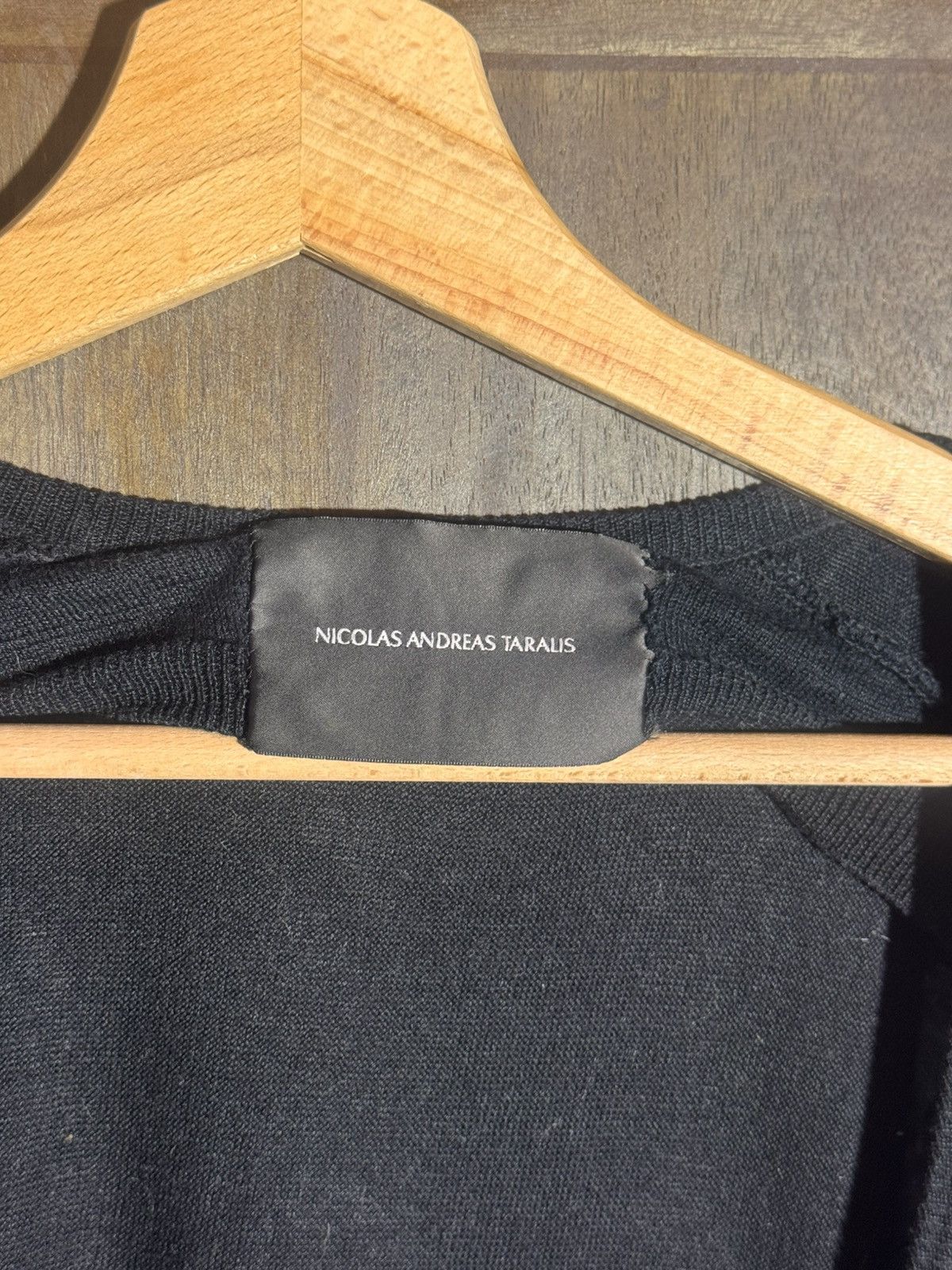Nicolas Andreas Taralis nat nicolas andreas taralis drapped black cotton sweater Size US S / EU 44-46 / 1 - 2 Thumbnail