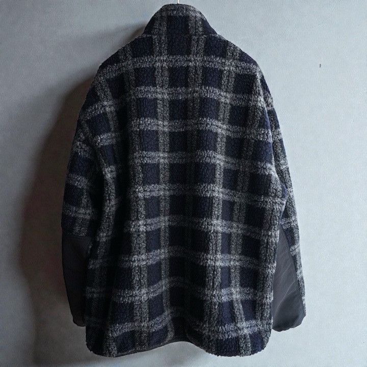 Comme des Garcons Homme NWT 25AW COMME des GARCONS HOMME Wool Fleece Jacket Check S Size US S / EU 44-46 / 1 - 2 Thumbnail