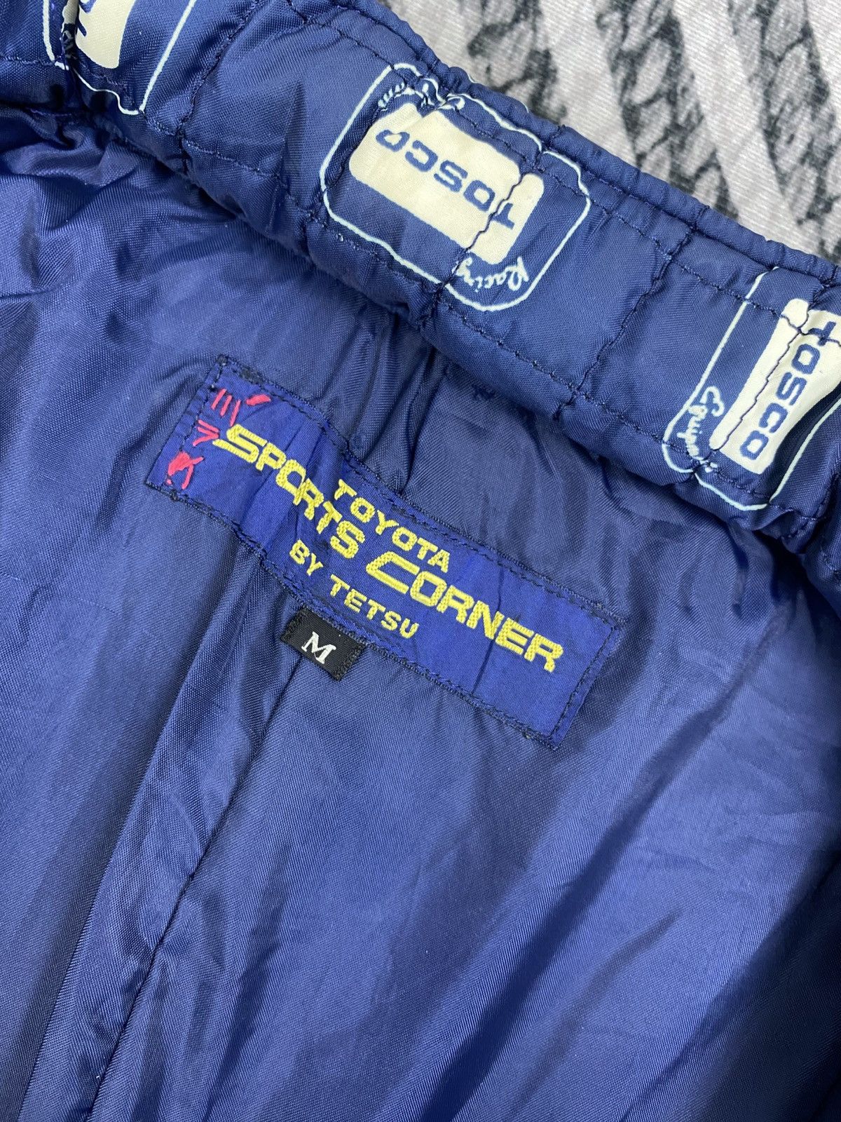 Japanese Brand Vtg Toyota Sport Corner By Tetsu Navy Quilted Zip Jacket Size US S / EU 44-46 / 1 - 10 Thumbnail