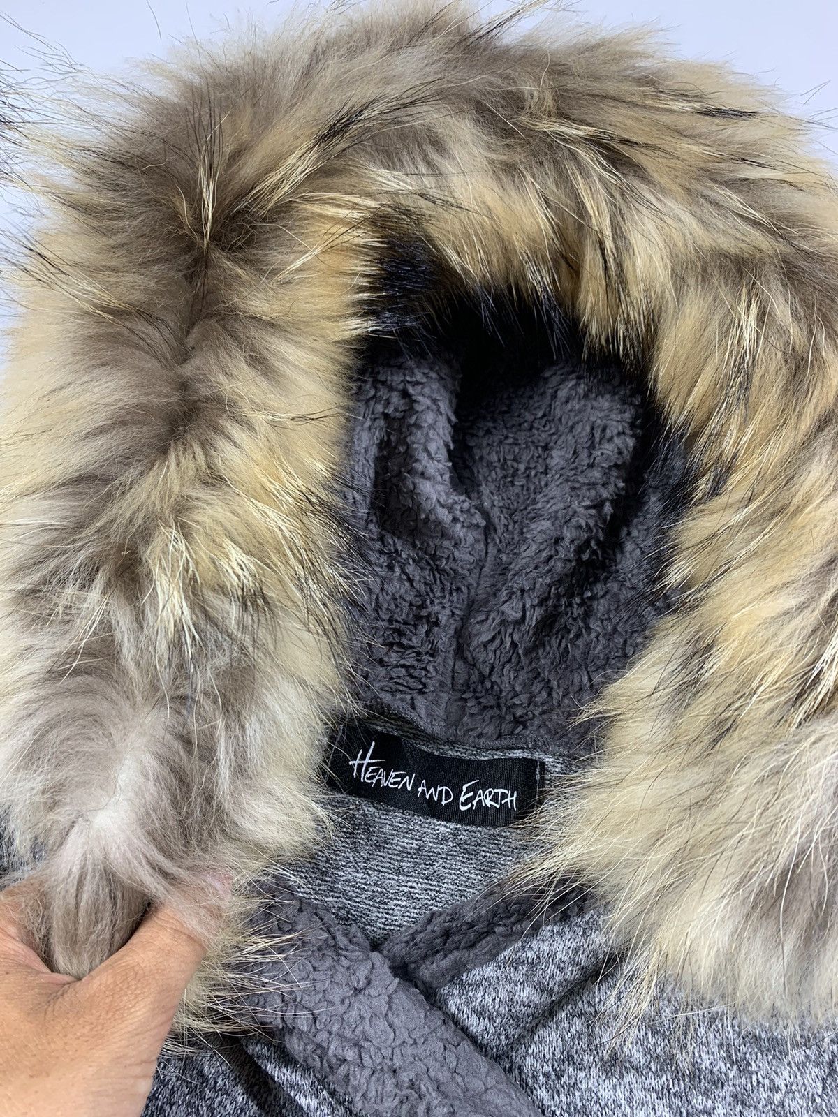 If Six Was Nine × Japanese Brand × Le Grande Bleu (L.G.B.) Heaven and Earth -Japanese Fur Hoodie ifsixwasnine lgb style Size US M / EU 48-50 / 2 - 4 Thumbnail