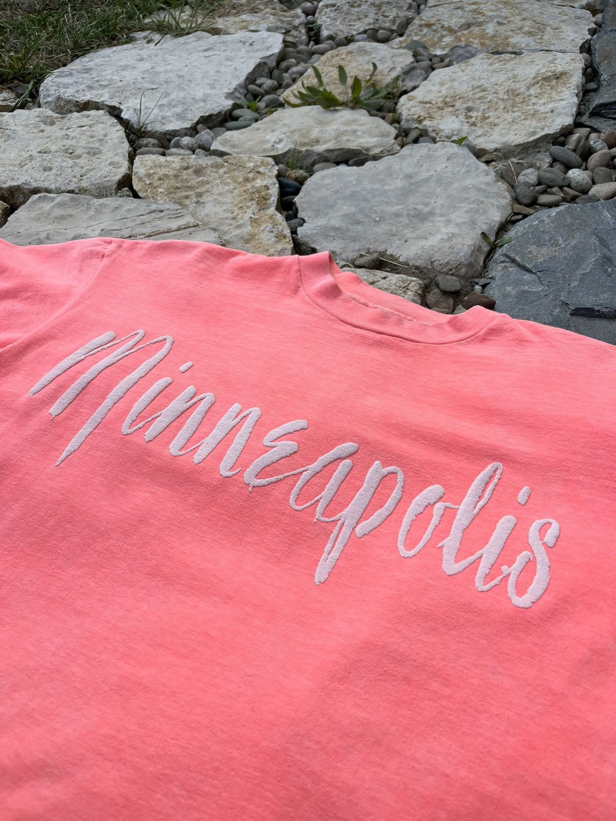 Hanes × Vintage Vintage 90s Hanes beefy tee Minneapolis y2k dyed t-shirt USA Size US L / EU 52-54 / 3 - 7 Thumbnail