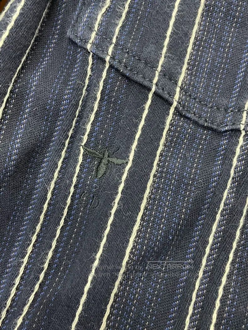 Dior Dior Colour-blocked vertical striped denim jacket Size XXS / US 00 / IT 34 - 2 Thumbnail