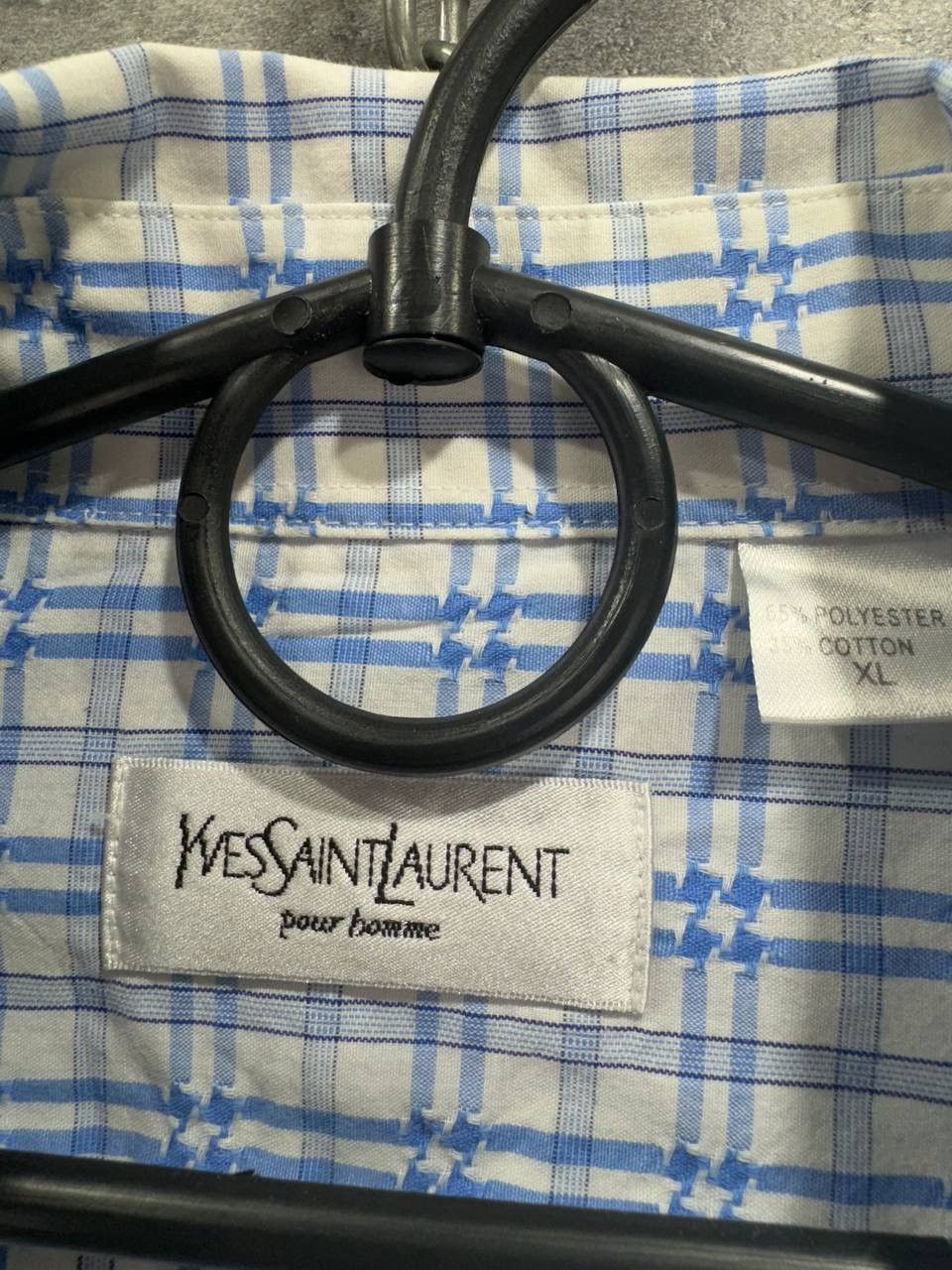 Yves Saint Laurent Vintage YSL Yves Saint Laurent Shirt Button Up Size US XL / EU 56 / 4 - 2 Thumbnail
