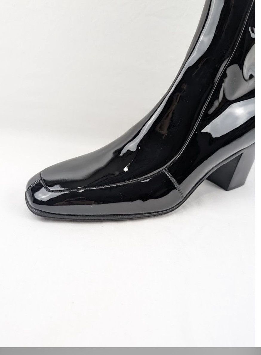 Saint Laurent Paris o1s1wg110724 711038 Otto Zipped Boots Patent Leather Black Size US 10 / EU 43 - 9 Thumbnail