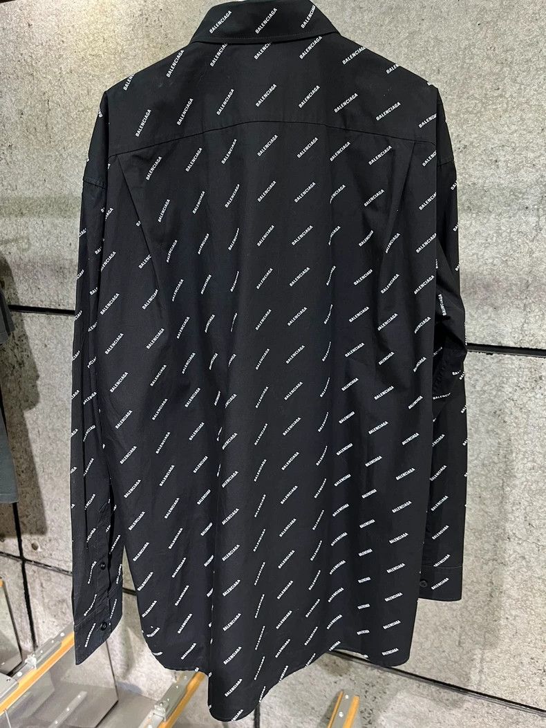 Balenciaga Balenciaga Black letter shirt Size US L / EU 52-54 / 3 - 5 Thumbnail