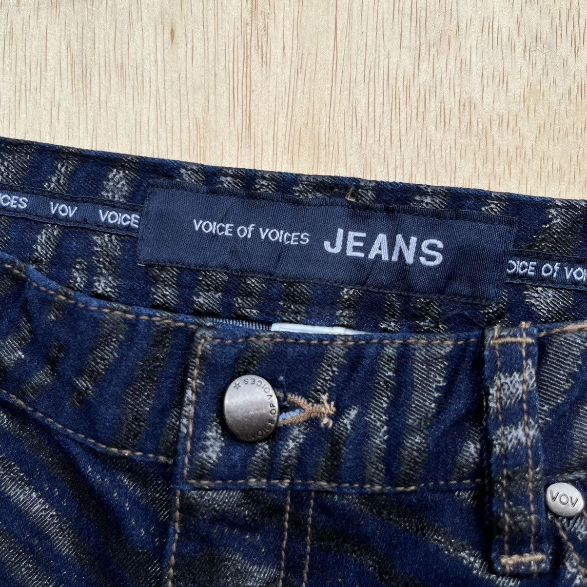 Hysteric Glamour VOICE OF VOICES JEANS ZEBRA CAMO FLARED CUT BRAY Y2K VINTAGE Size 27" / US 4 / IT 40 - 5 Thumbnail