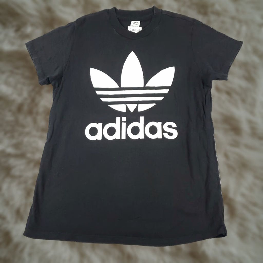 Adidas adidas Black Short Sleeve Casual T Shirt Womens Large Size S / US 4 / IT 40 - 1 Thumbnail
