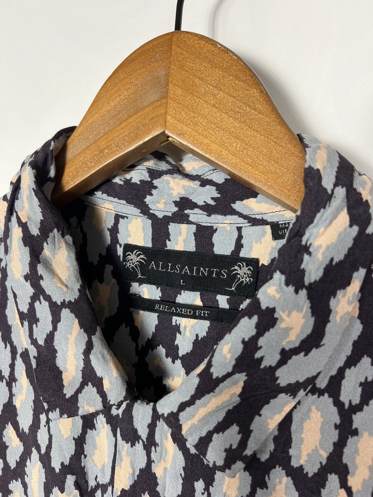 Other Alssaints 100% Viscose Catamere SS Hawaii Shirt Size US L / EU 52-54 / 3 - 8 Thumbnail