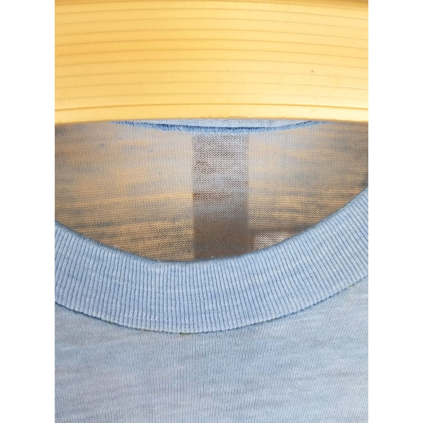 Vintage VINTAGE SKY BLUE T-SHIRT Large SUNBURST PROMOTIONS PAPER THIN 80' Size US L / EU 52-54 / 3 - 5 Thumbnail