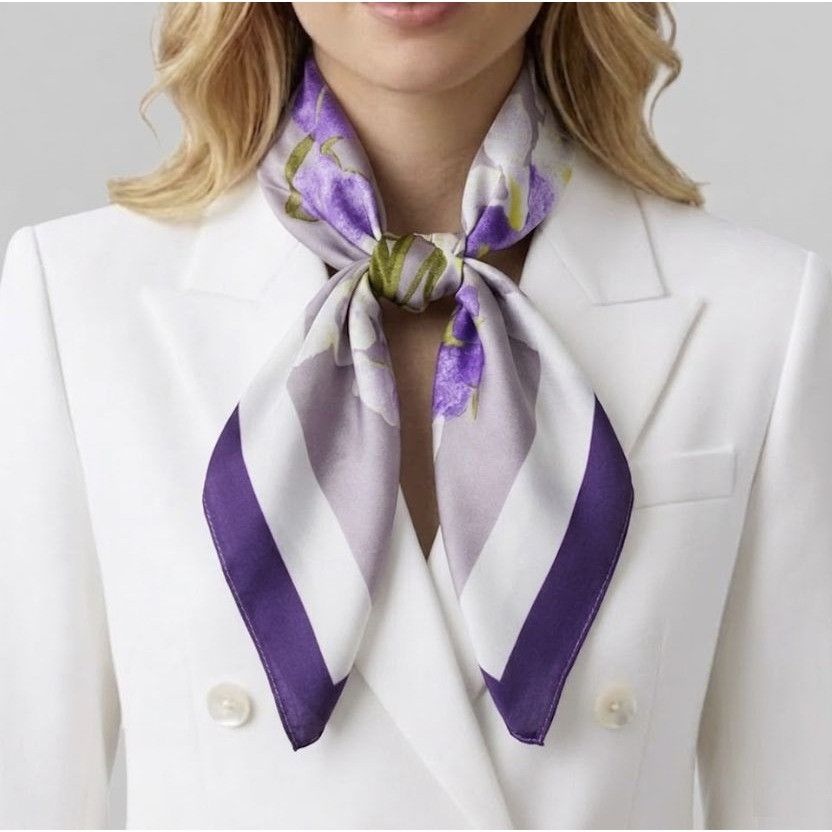 Other ⭐New Elegant Silky Square Scarf Bandana Handkerchief Soft Lu Size ONE SIZE - 1 Thumbnail