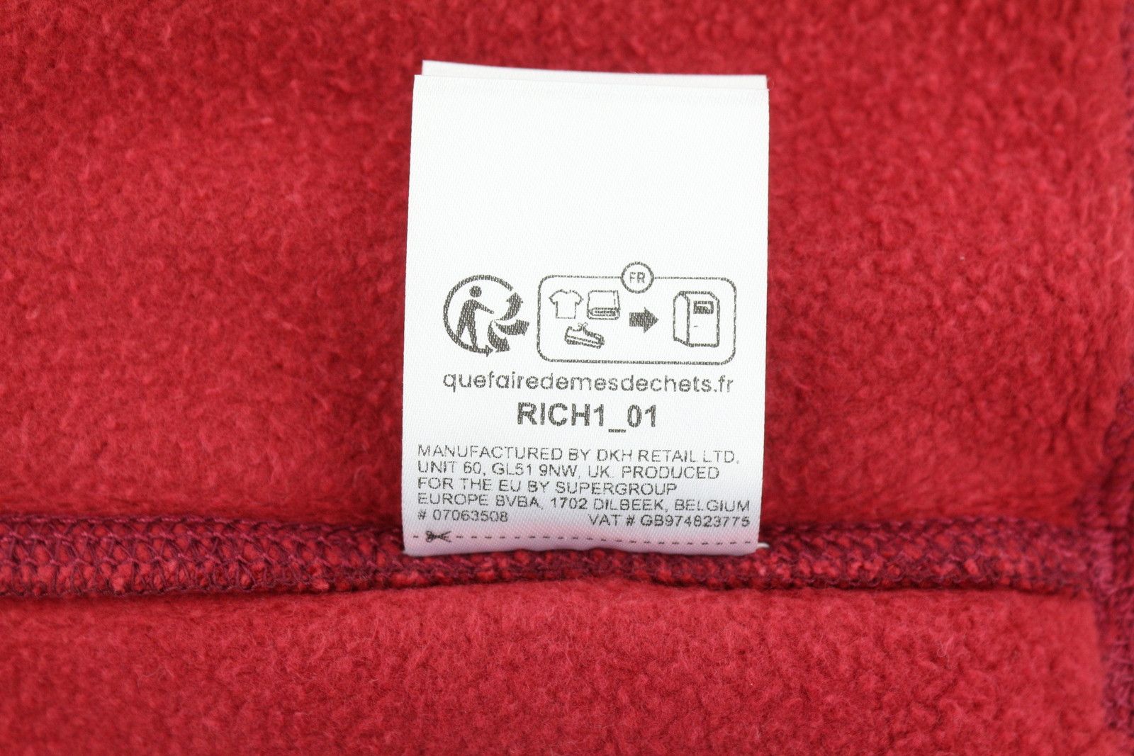 Superdry VINTAGE ATH HALF ZIP M Red Logo Cotton Pullover 87121 Size US M / EU 48-50 / 2 - 9 Thumbnail