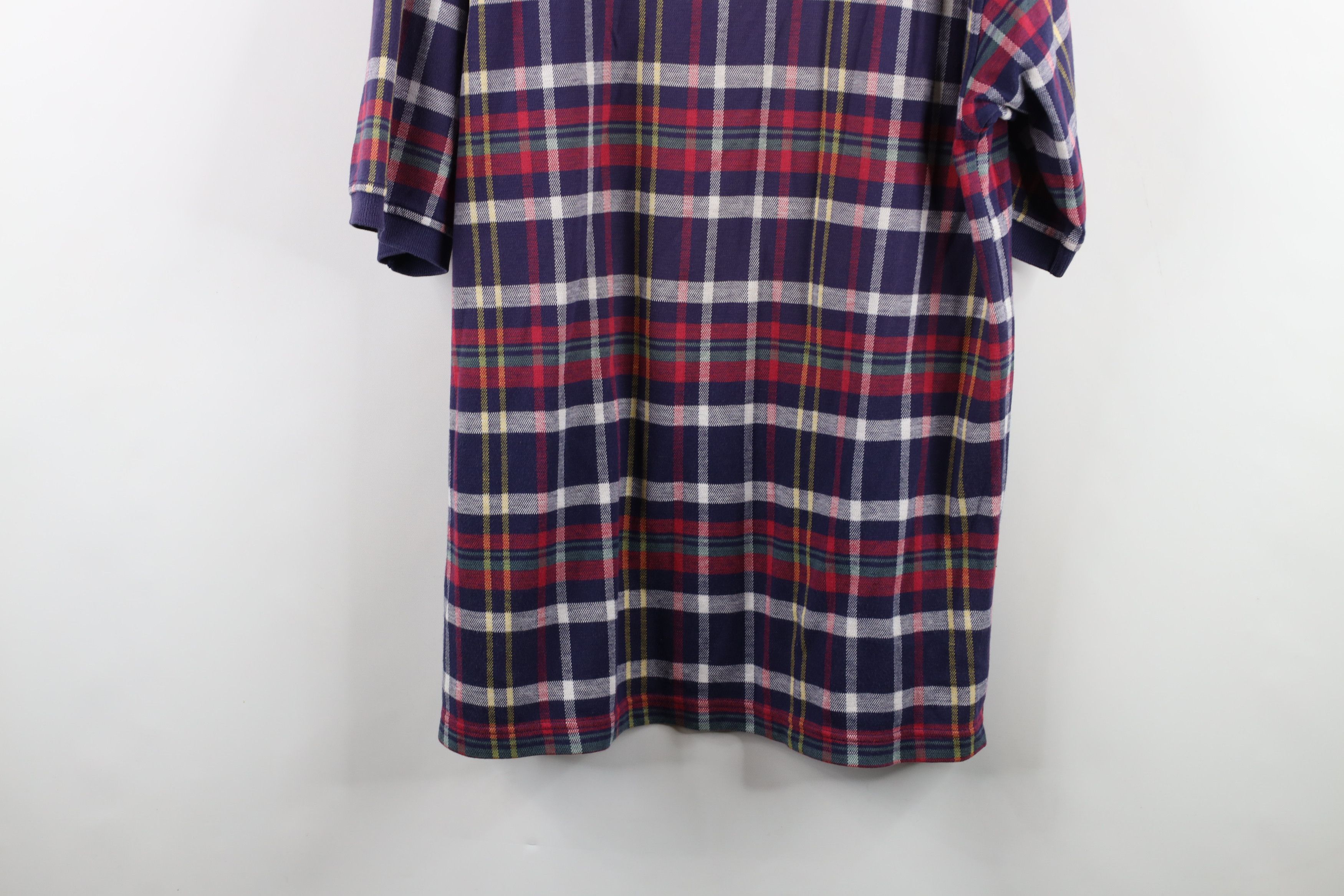 Tommy Hilfiger × Vintage Vintage 90s Tommy Hilfiger Golf Rainbow Plaid Polo Shirt Size US XL / EU 56 / 4 - 12 Thumbnail