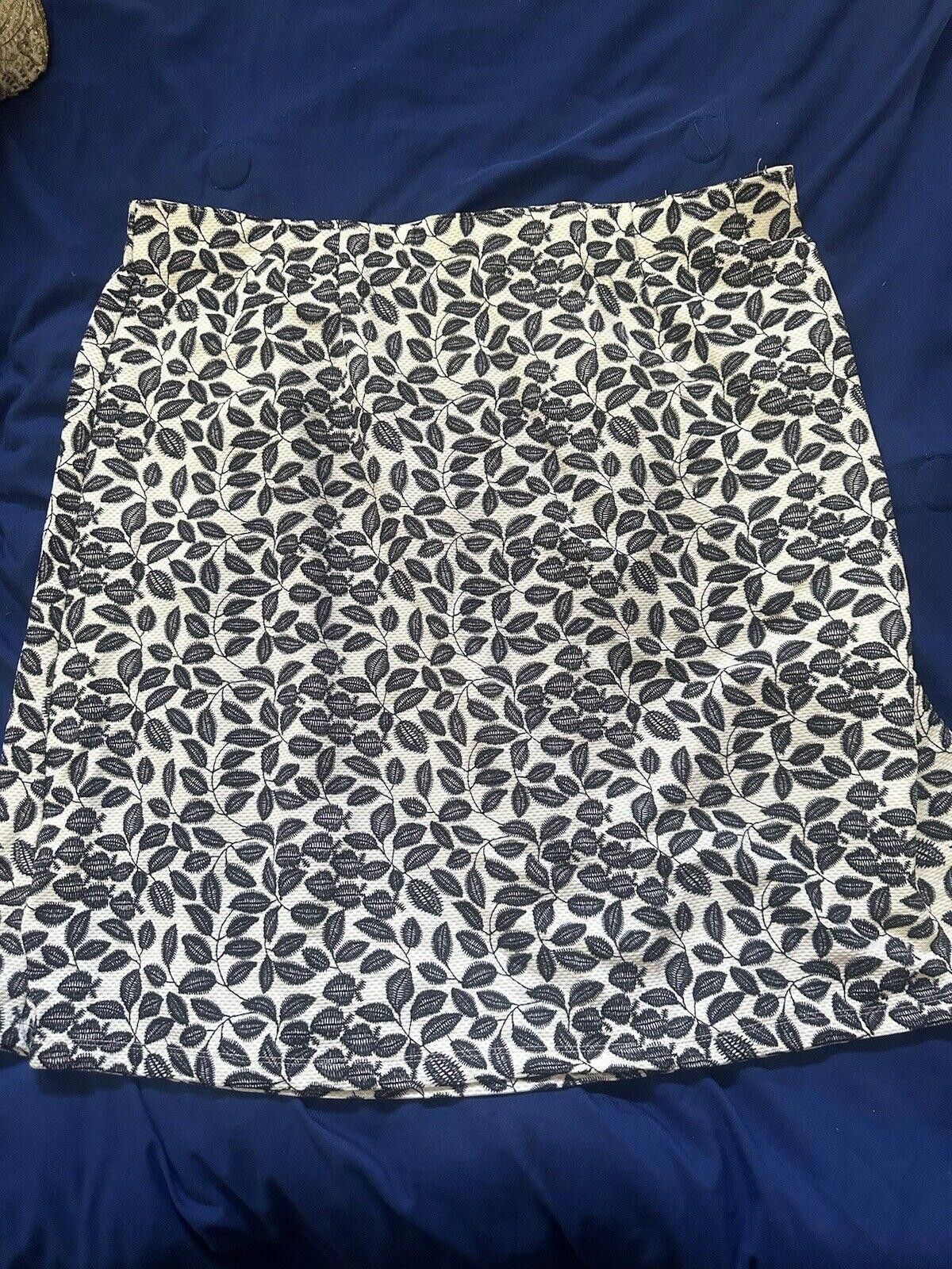 Designer Catos Skirt Size 22 24 W Midi Black White Career 3X Size 42" / US 20 - 3 Thumbnail