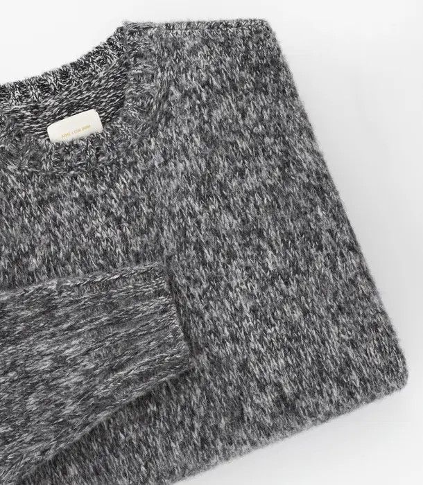 image of Aime Leon Dore Cashmere Crewneck Sweater Medium in Grey Melange, Men's
