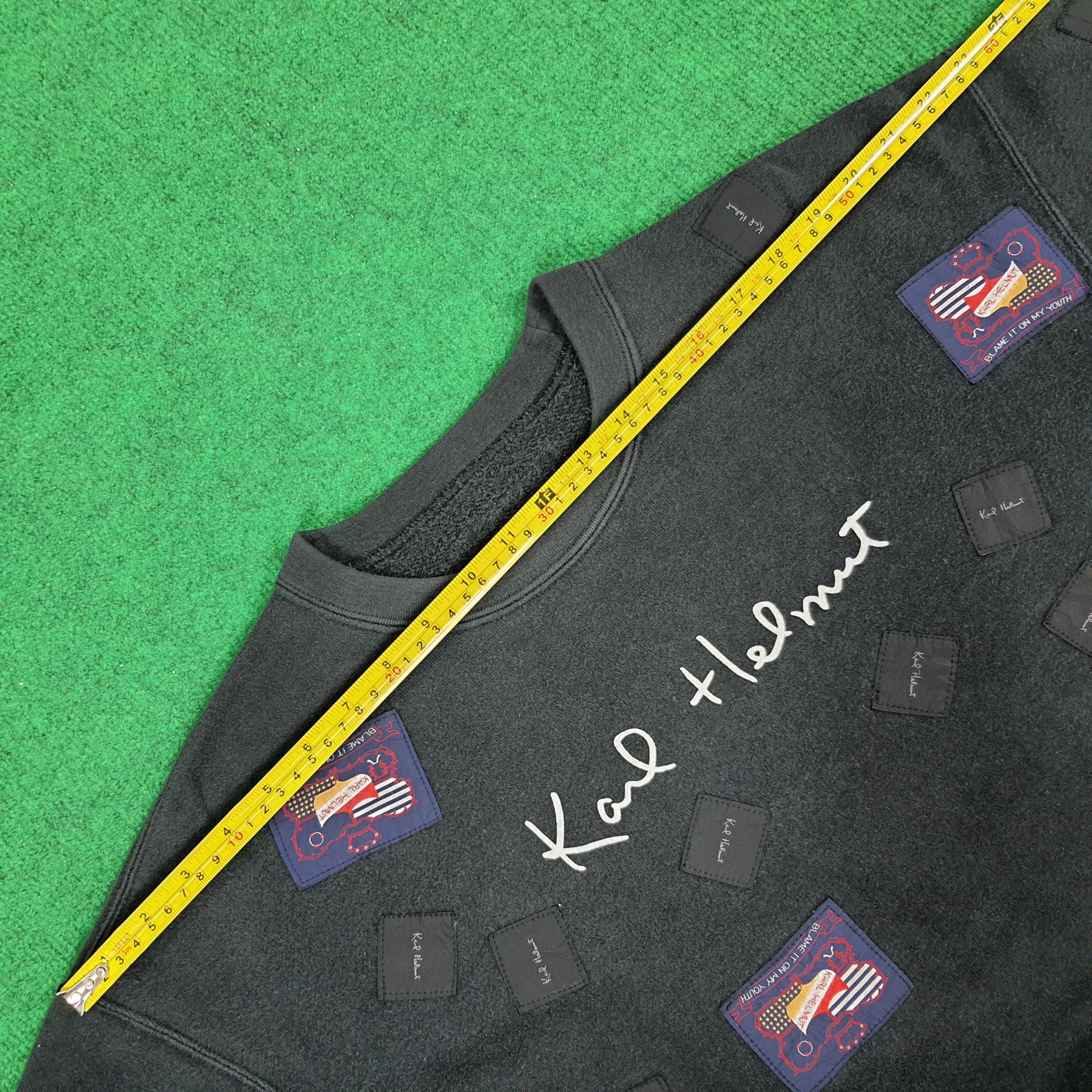 Karl Helmut Vintage Karl Helmut Patches Blame Me on My Youth Sweatshirts Size US L / EU 52-54 / 3 - 9 Thumbnail