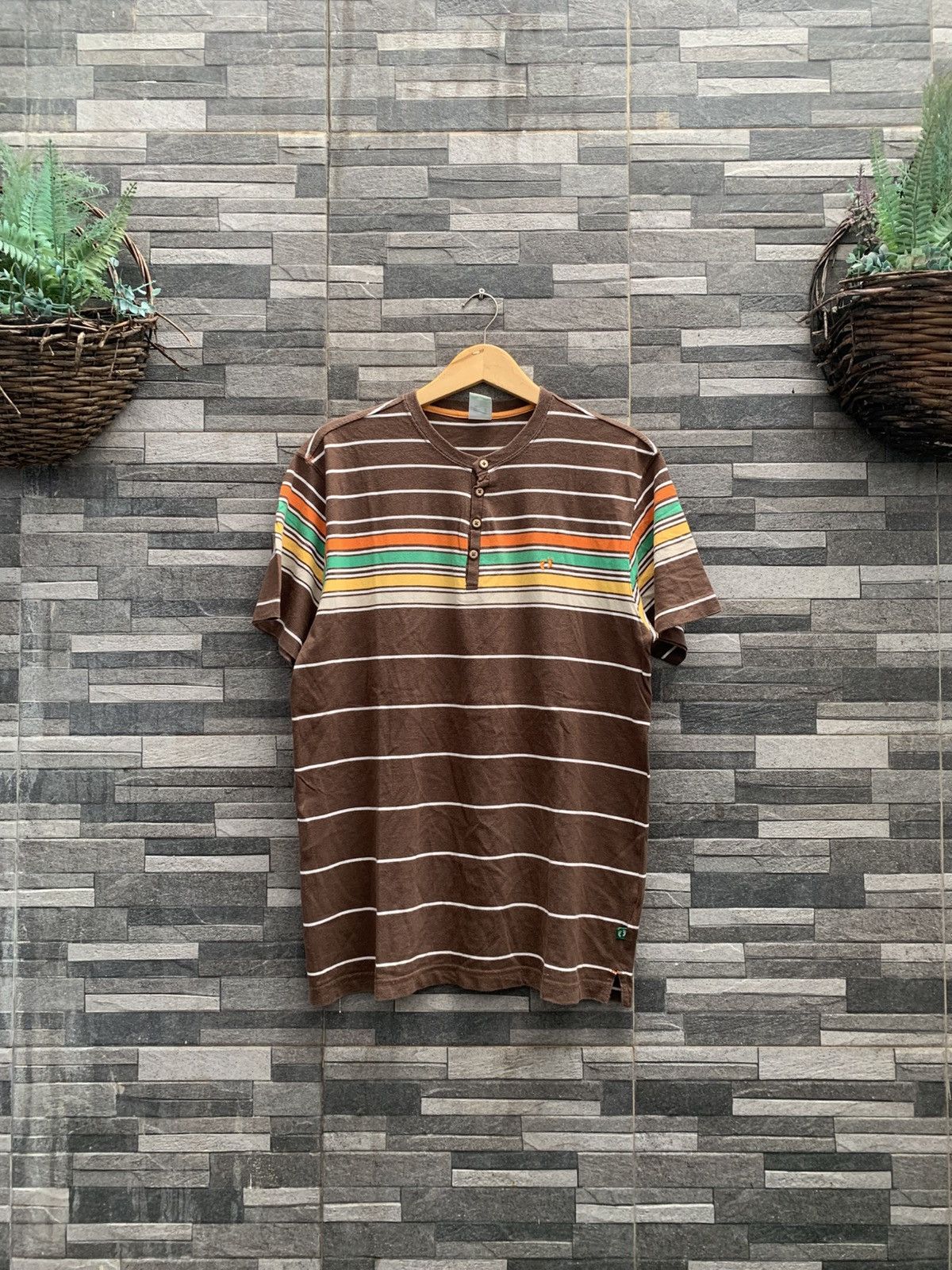 Hang Ten Vintage Hang Ten Striped Poloshirt Size US L / EU 52-54 / 3 - 7 Thumbnail