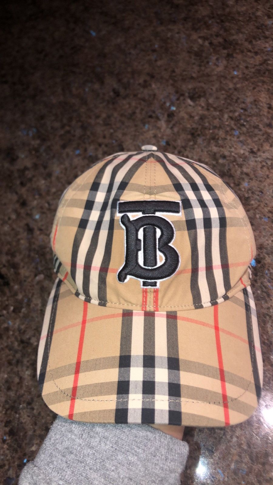 image of Burberry Baseball Cap in Beige, Women's