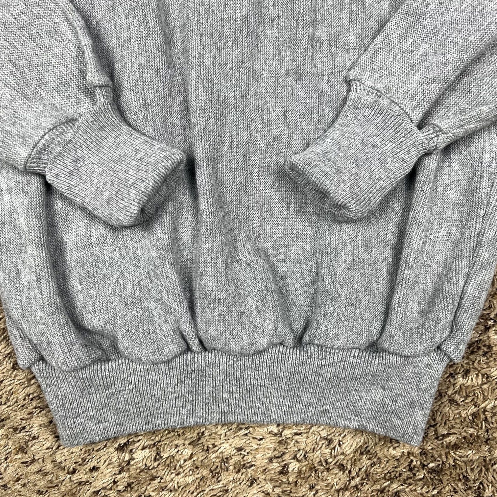 Jockey VINTAGE Jockey Cardigan Sweater Mens Medium V-Neck Button Front 80s Gray Made in USA Size US M / EU 48-50 / 2 - 6 Thumbnail