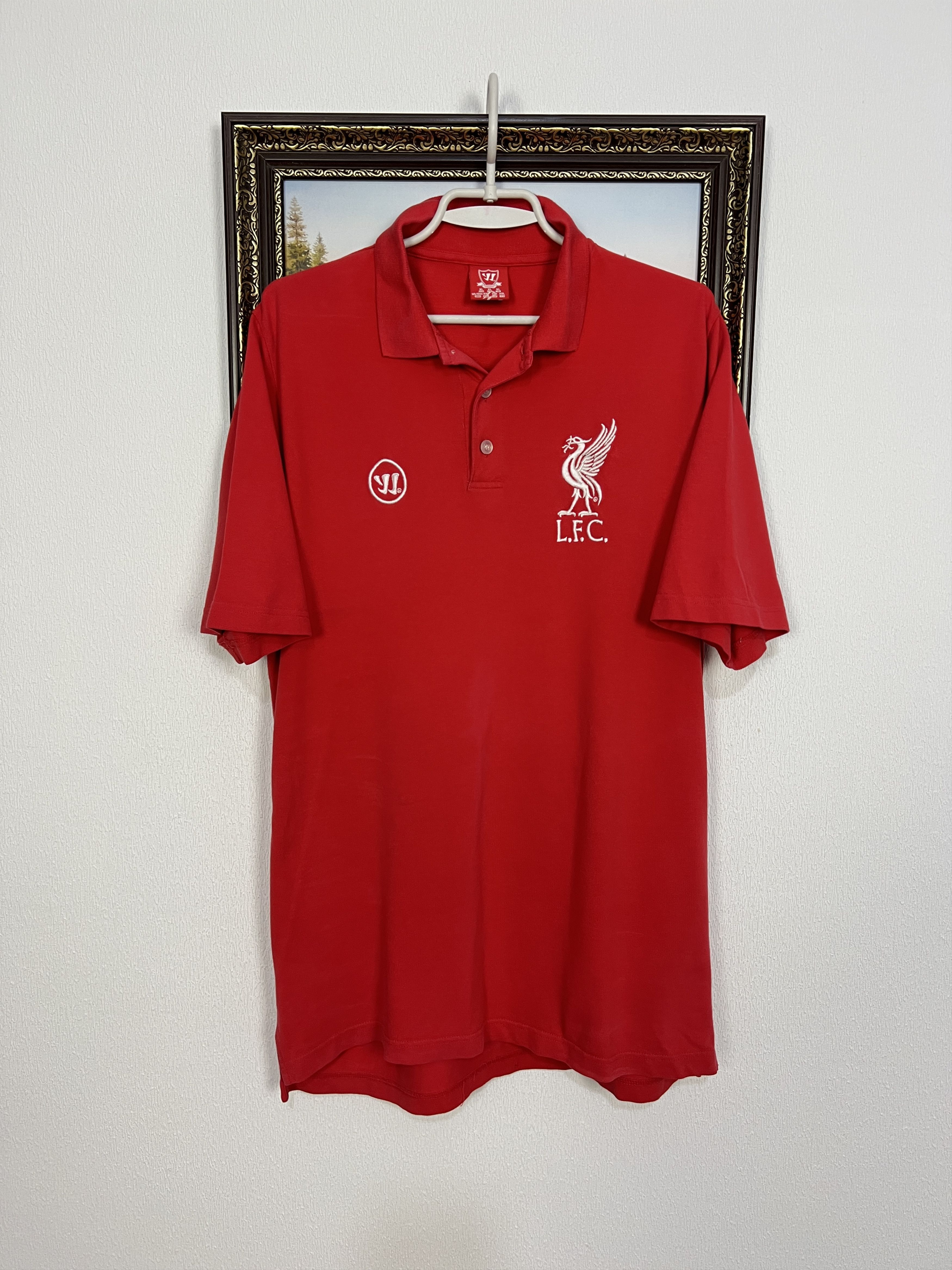 Warrior Vintage Liverpool Football Polo Shirt Soccer Jersey Trikot Size US XL / EU 56 / 4 - 1 Thumbnail