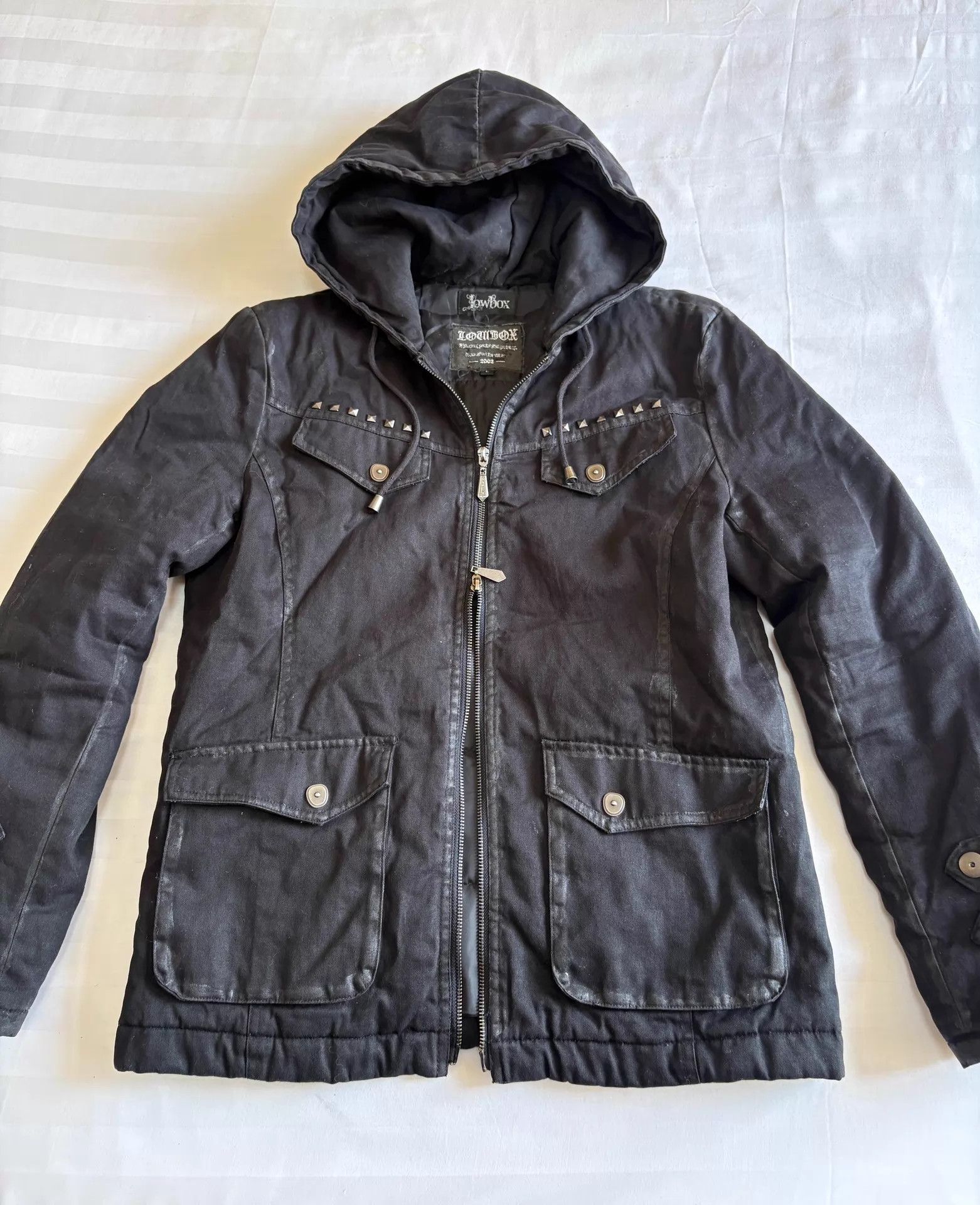 LOWBOX LOWBOX Vintage Workwear Cotton Jacket Distressed Wax S Size US S / EU 44-46 / 1 - 5 Thumbnail