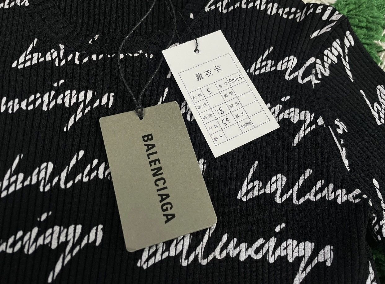 Balenciaga Balenciaga Straw Bullet Screen Knitted Sweater2412-Nextarrow Size US S / EU 44-46 / 1 - 6 Thumbnail