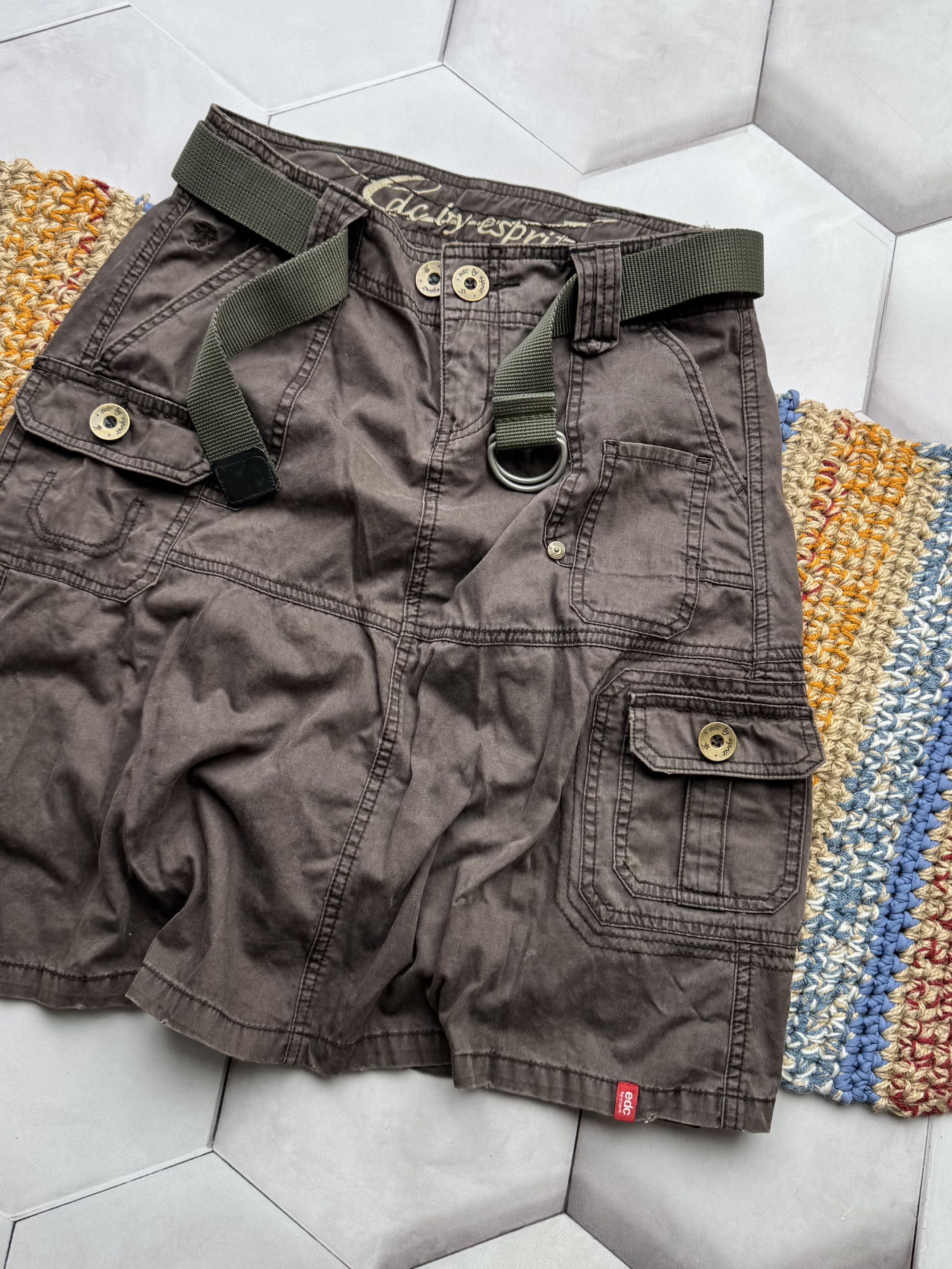 Vintage Vintage Cargo Skirt With Belt (E4) Size 26" / US 2 / IT 38 - 3 Thumbnail