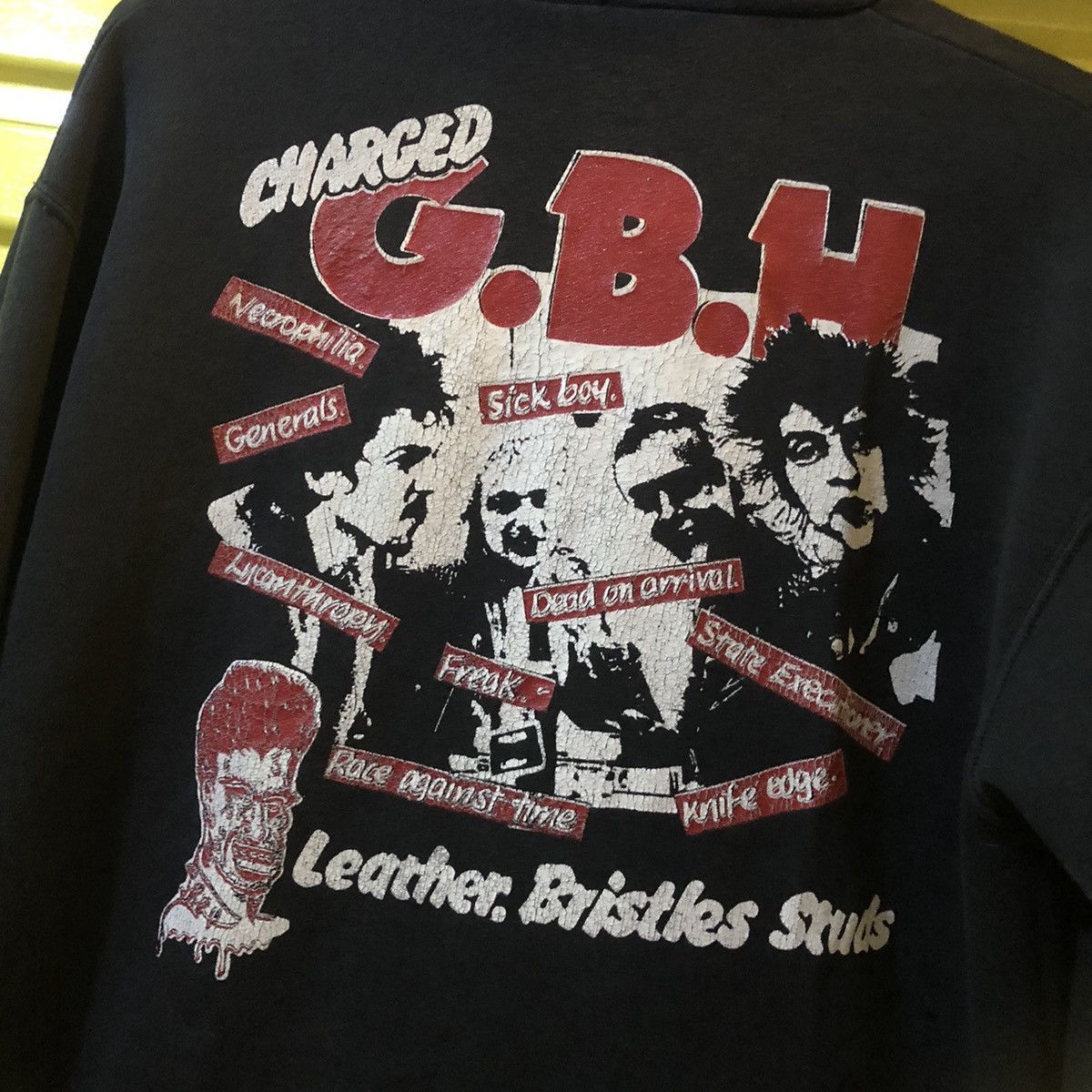 Band Tees × Vintage Charged GBH leather, bristles,studs Hoodie Size US M / EU 48-50 / 2 - 2 Thumbnail