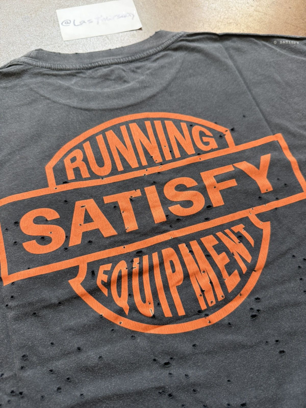 Satisfy Satisfy Eagle Harley MothTech Tee Aged Black Small Size US S / EU 44-46 / 1 - 5 Thumbnail