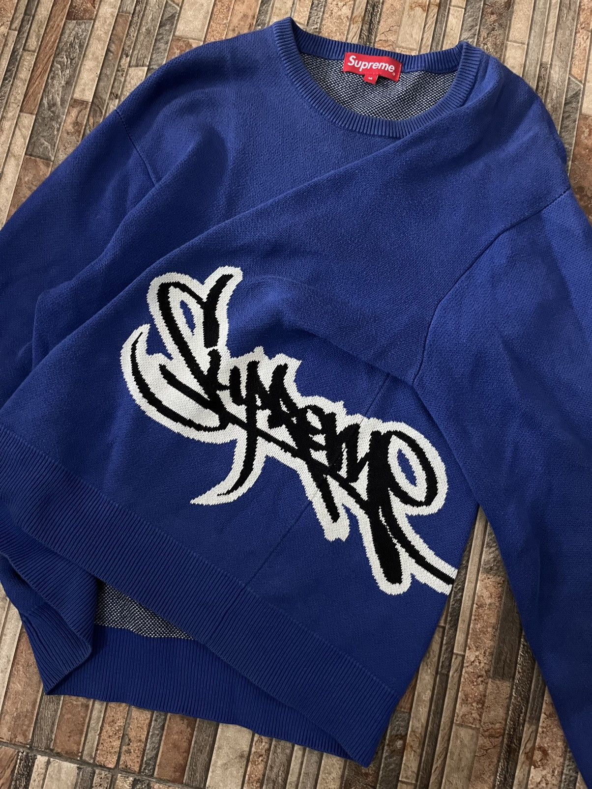 Supreme Supreme Tag Logo Knitwear Size US M / EU 48-50 / 2 - 2 Thumbnail
