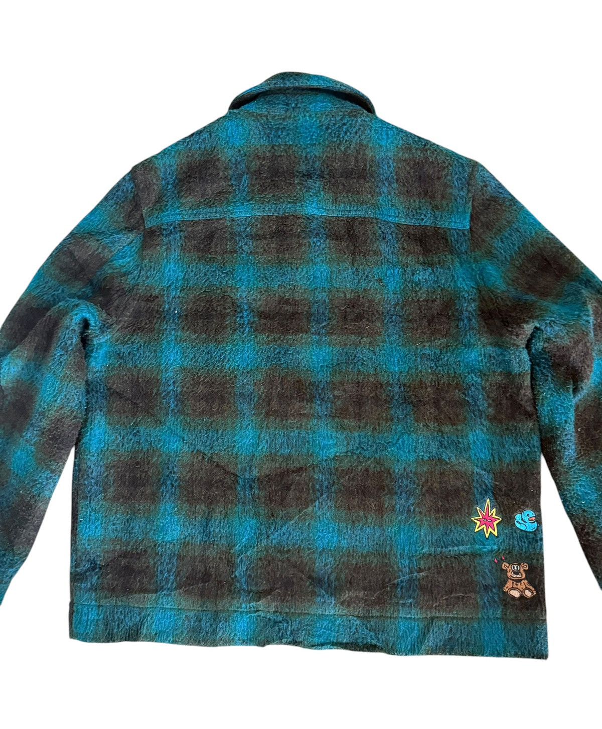 Mademoiselle Non Non ZARA Unauthorised Piece Jacket 4 Pocket Shadow Plaid Size L / US 10 / IT 46 - 7 Thumbnail