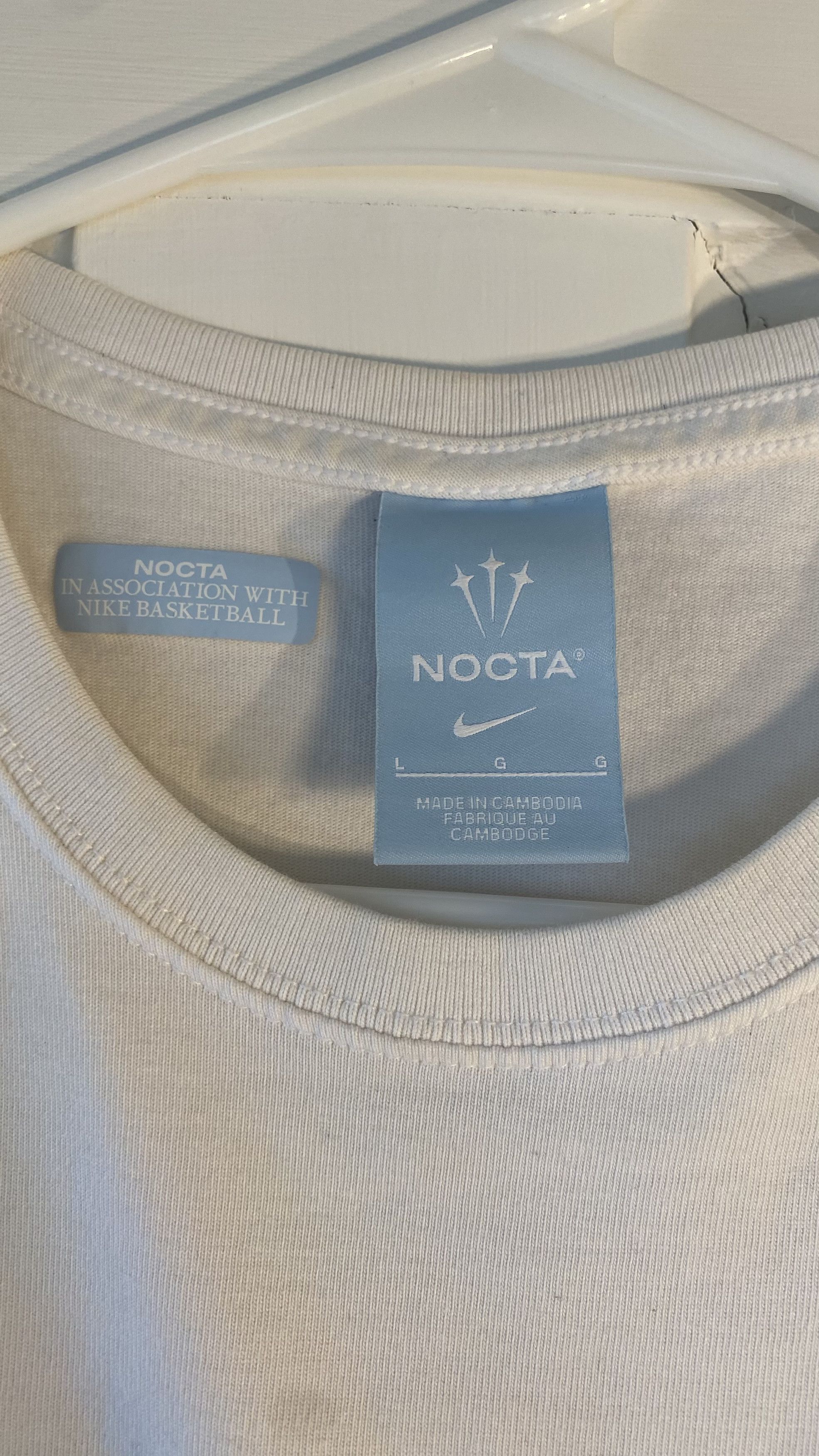 NOCTA × Nike Nike X NOCTA Basketball TShirt White Size US L / EU 52-54 / 3 - 2 Thumbnail