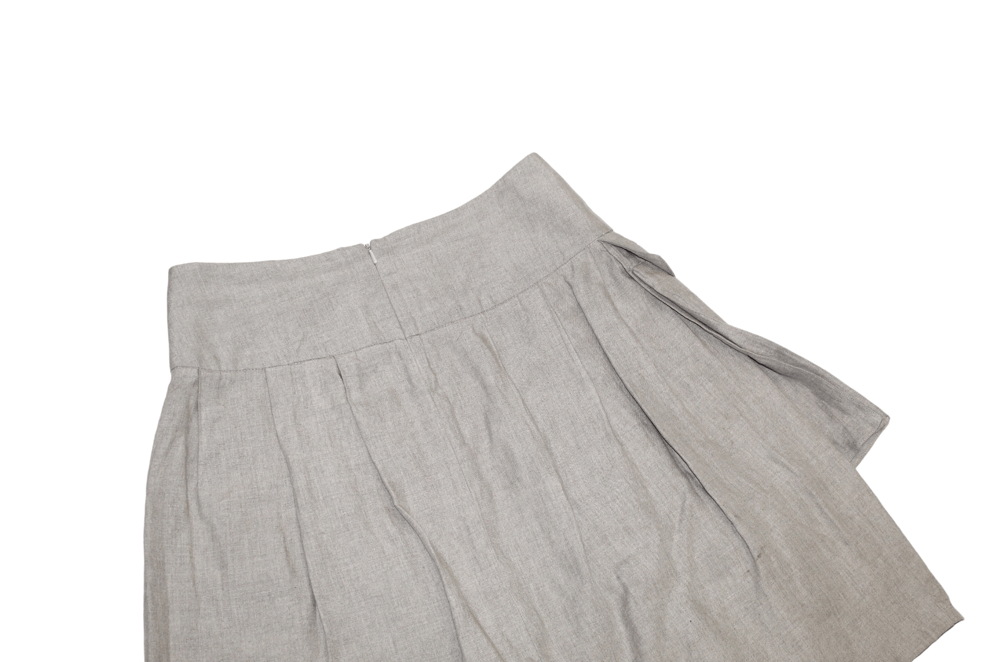 Ivan Grundahl Ivan Grundahl Linen Pleated Cargo Patch Pockets Skirt Size 32" / US 10 / IT 46 - 9 Thumbnail