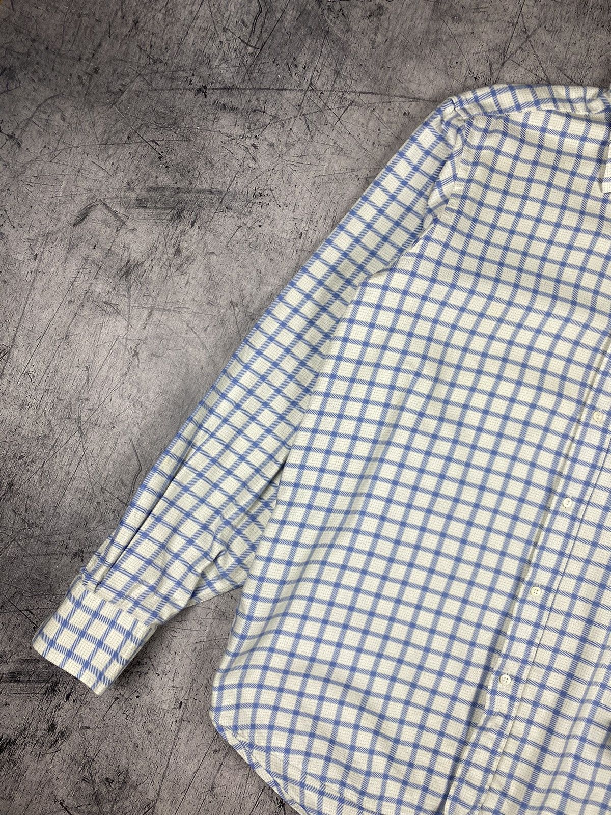Hugo × Hugo Boss × Vintage Vintage Hugo Boss Checkered Button Up Shirt Size US XL / EU 56 / 4 - 3 Thumbnail