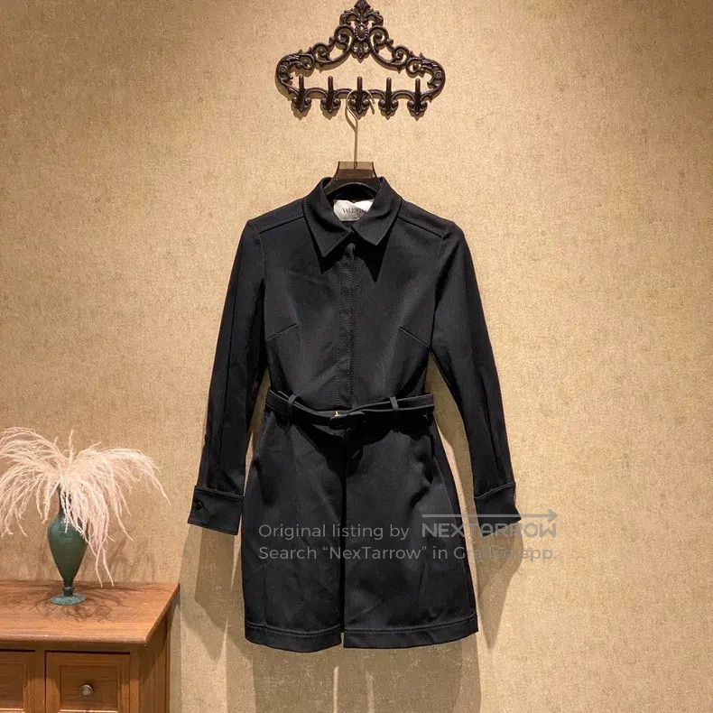 Valentino Valentino Logo belt long-sleeved dress Size S / US 4 / IT 40 - 1 Thumbnail