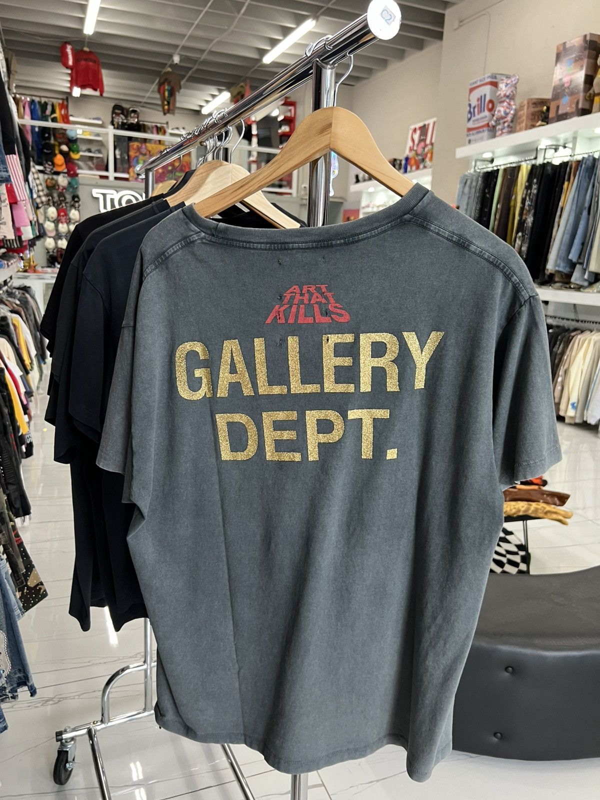Gallery Dept. Gallery Dept ATK Skull Bar Tee Size US M / EU 48-50 / 2 - 2 Thumbnail