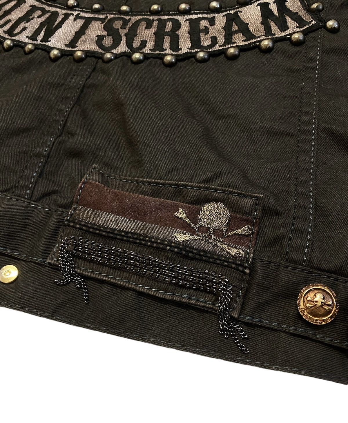Japanese Brand × Roen 🔥🔥💰💰Remake Military Punk Trucker Jacket Size US M / EU 48-50 / 2 - 9 Thumbnail
